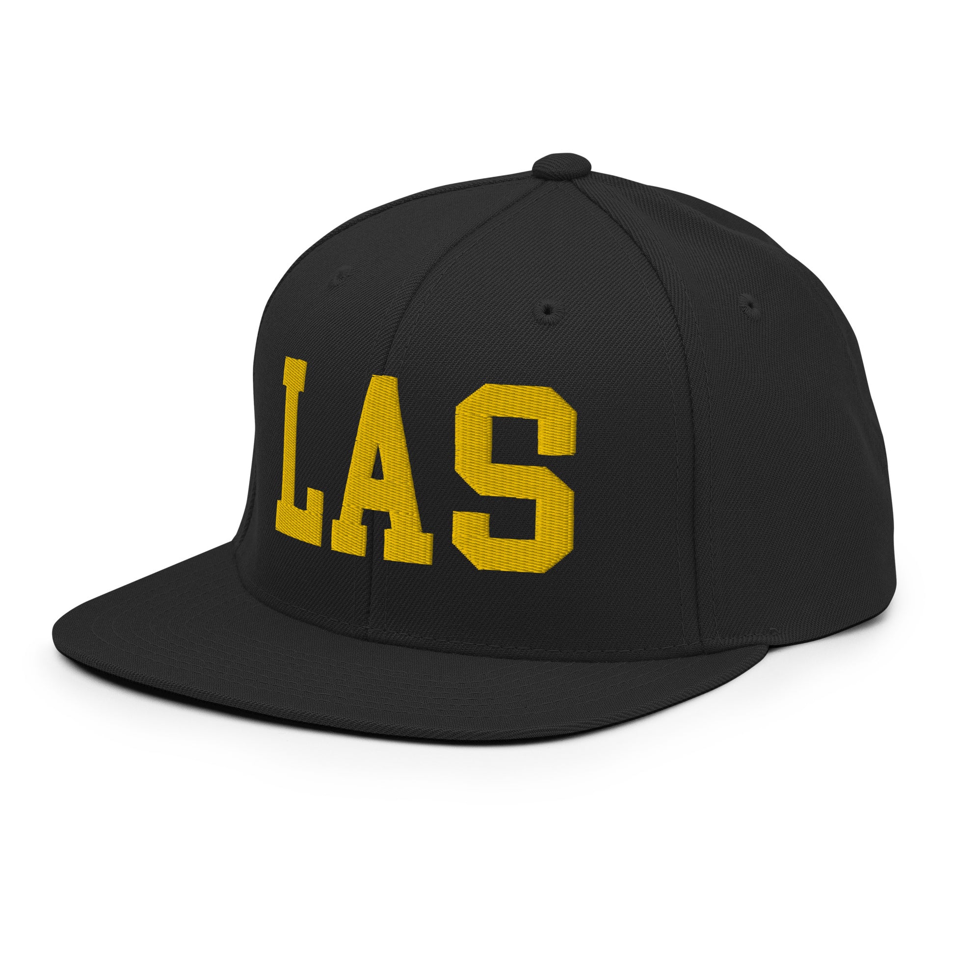 College-Style Classic Snapback Hat • Gold • LAS Las Vegas • YHM Designs - Image 09