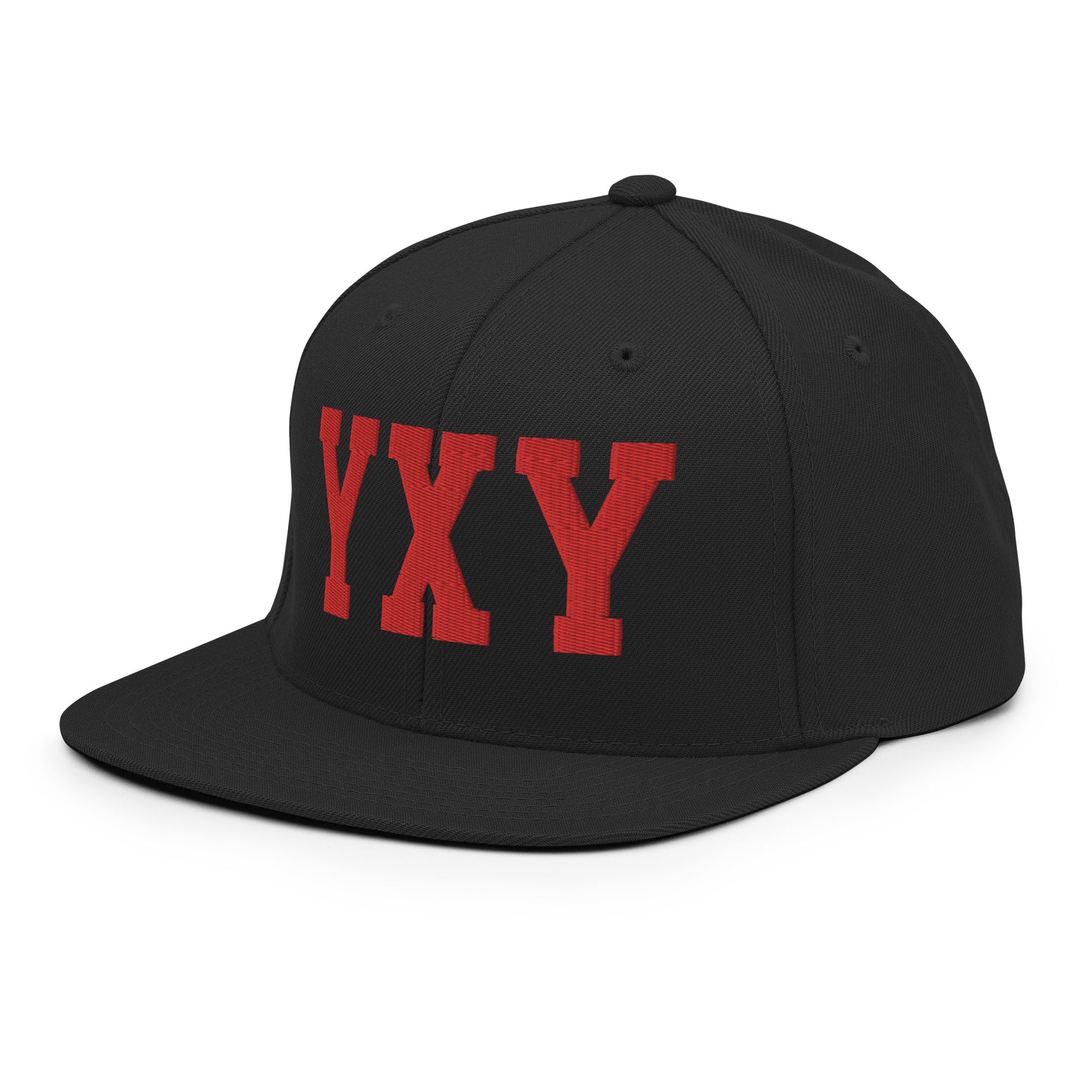 College-Style Classic Snapback Hat • Red • YXY Whitehorse • YHM Designs - Image 09