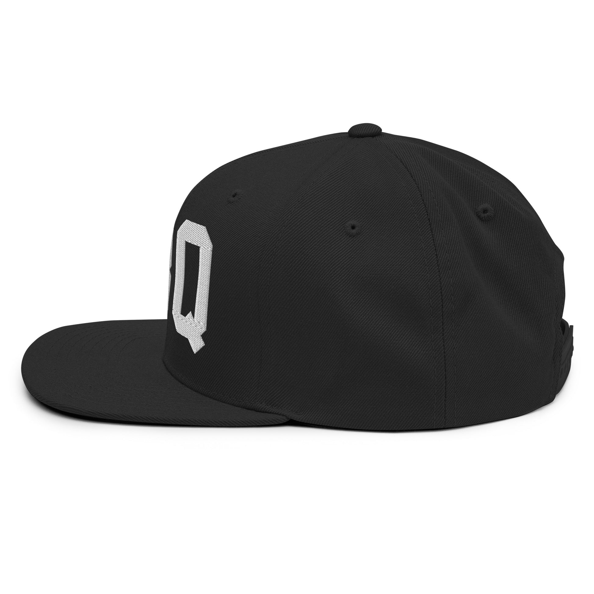 College-Style Classic Snapback Hat • White • ABQ Albuquerque • YHM Designs - Image 10