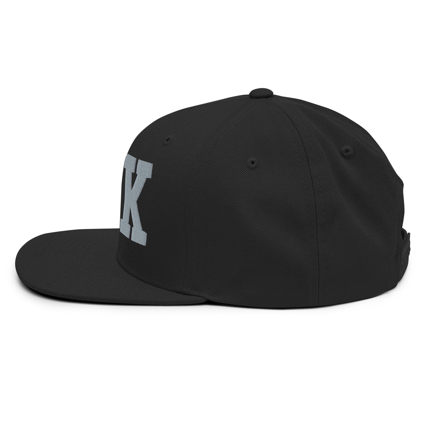 College-Style Classic Snapback Hat • Grey • PEK Beijing • YHM Designs - Image 10