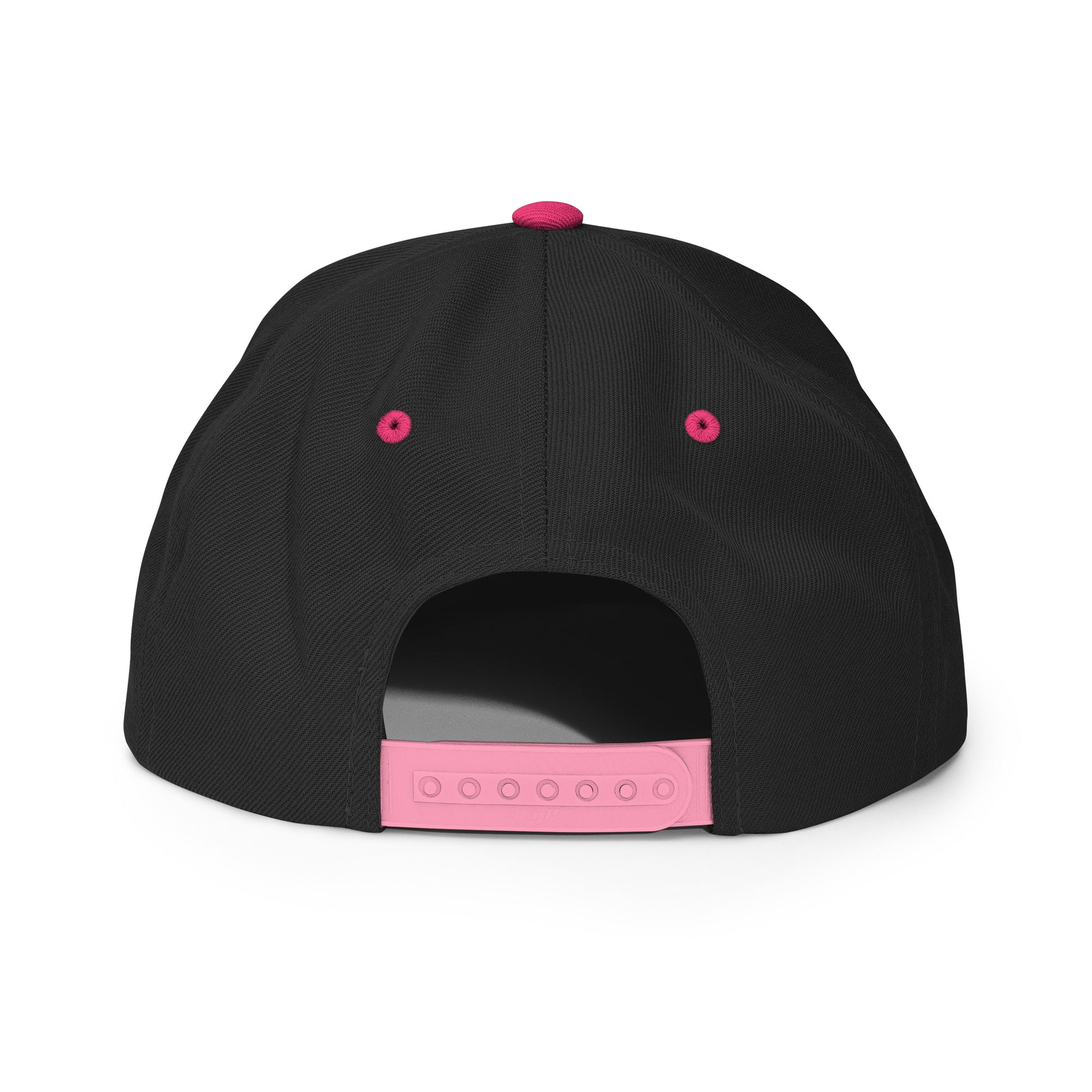College-Style Classic Snapback Hat • Pink Embroidery • BHM Birmingham • YHM Designs - Image 08