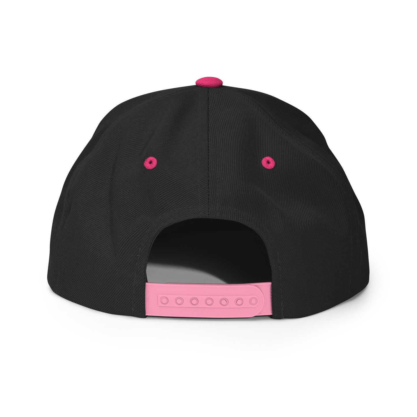 College-Style Classic Snapback Hat • Pink Embroidery • YHM Hamilton Souvenir • YHM Designs - Image 08