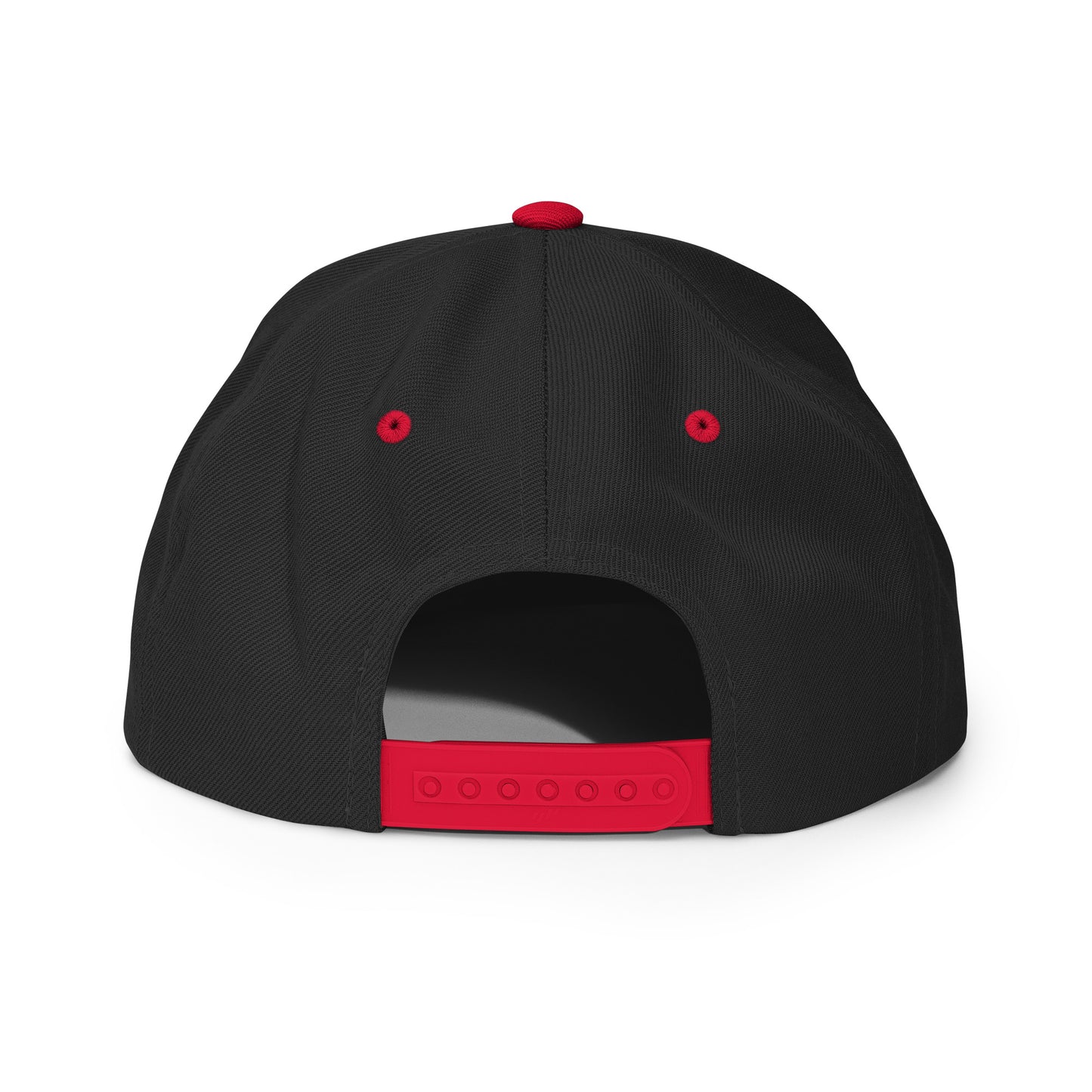College-Style Classic Snapback Hat • Red • YXY Whitehorse • YHM Designs - Image 12