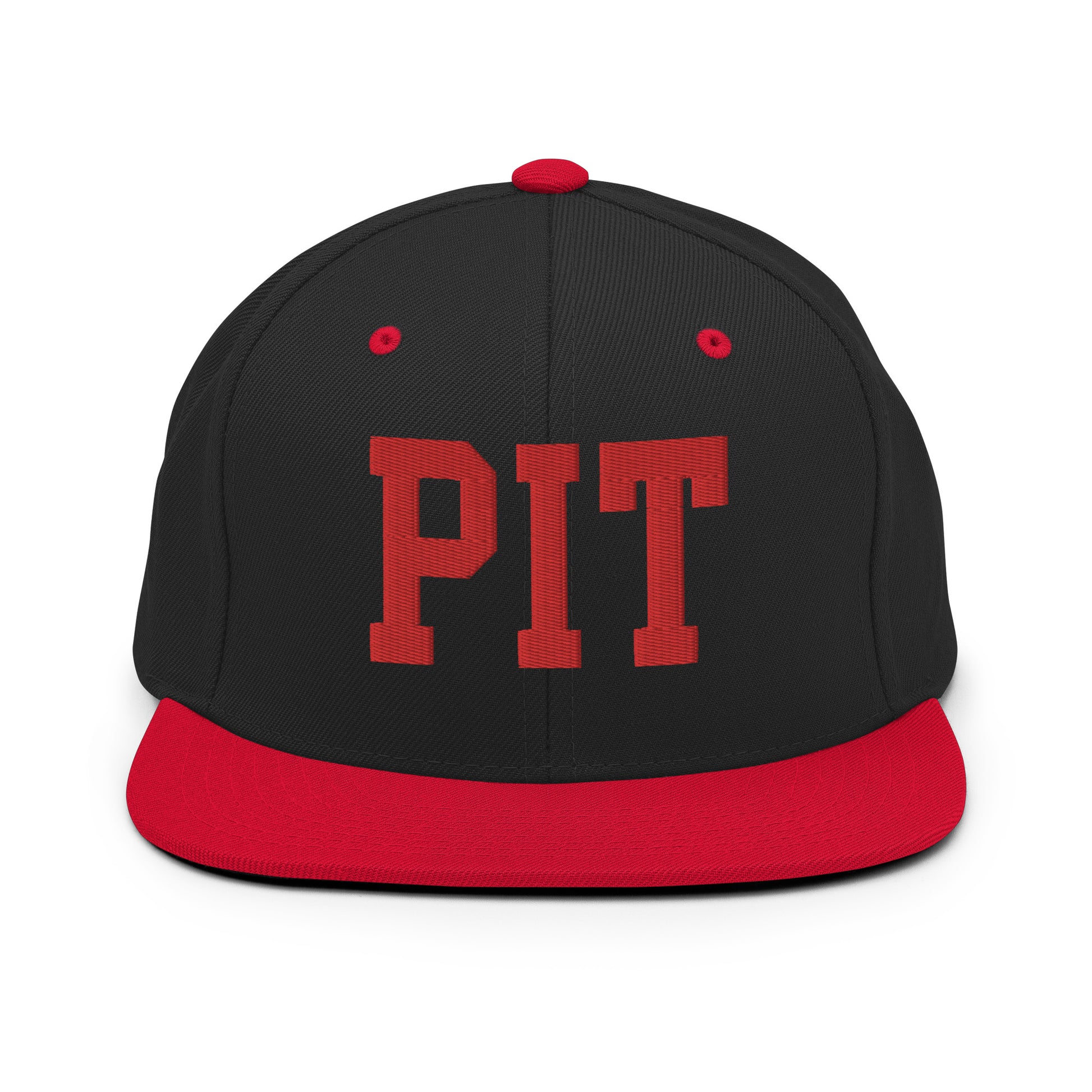 College-Style Classic Snapback Hat • Red • PIT Pittsburgh • YHM Designs - Image 11