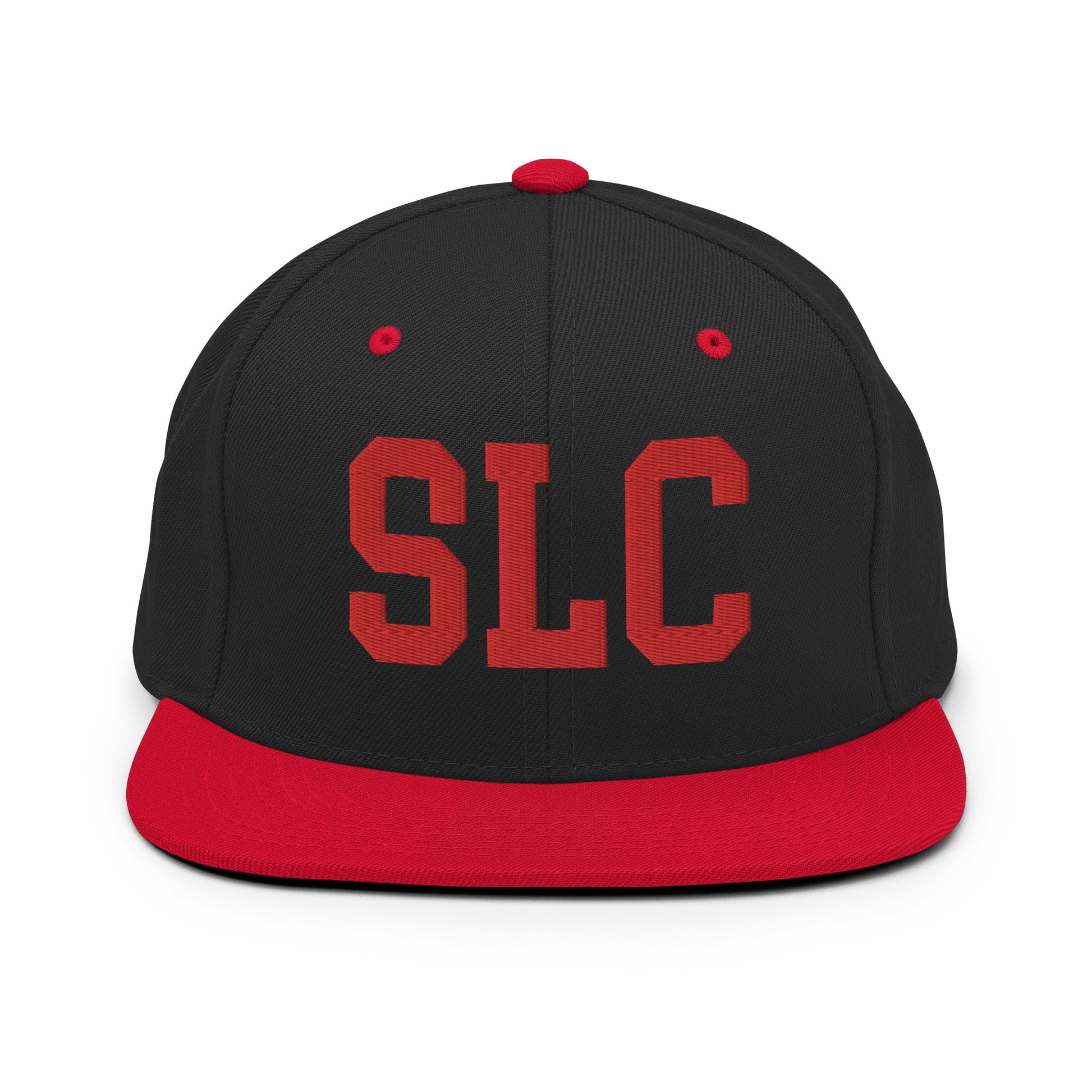 College-Style Classic Snapback Hat • Red • SLC Salt Lake City • YHM Designs - Image 11