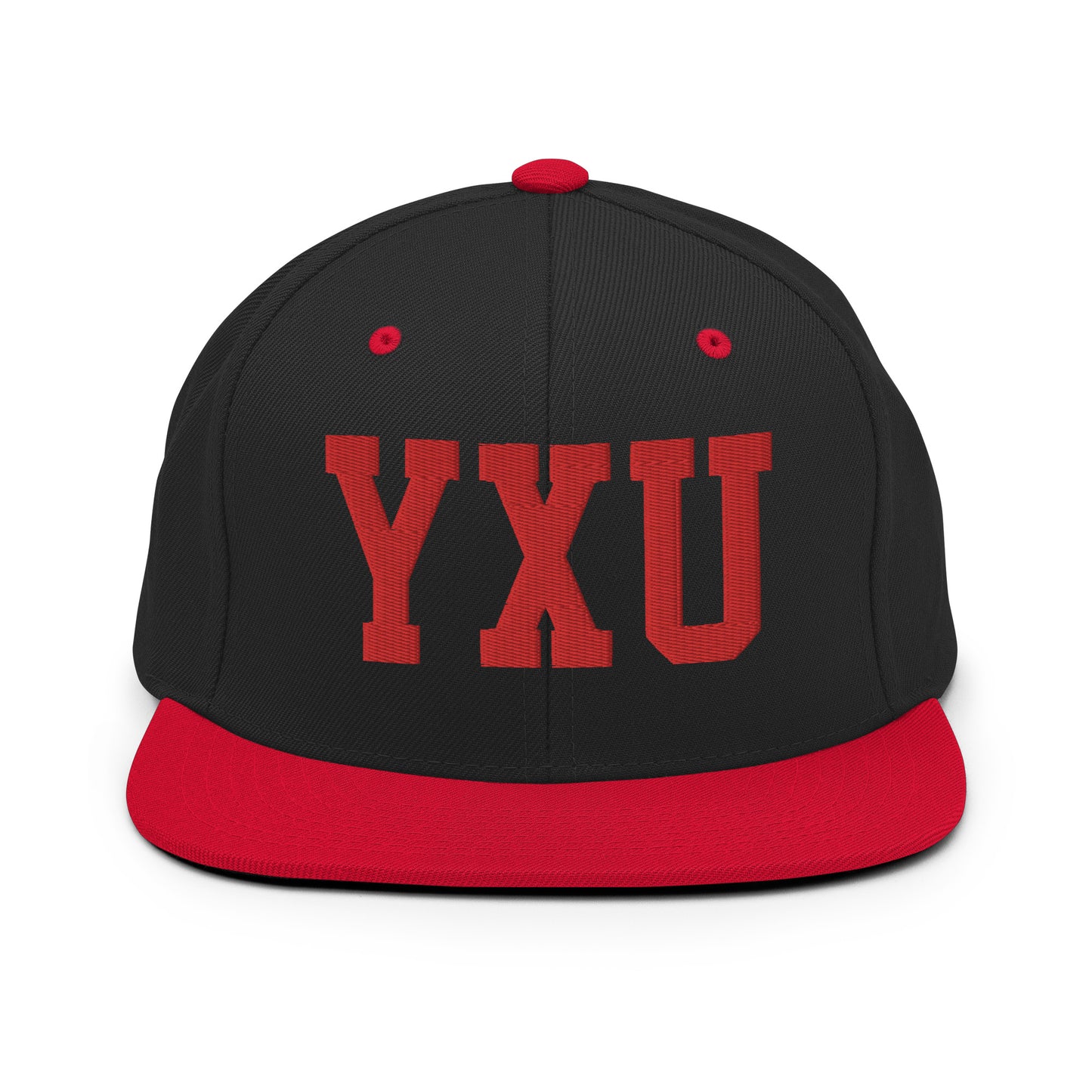 College-Style Classic Snapback Hat • Red • YXU London • YHM Designs - Image 11