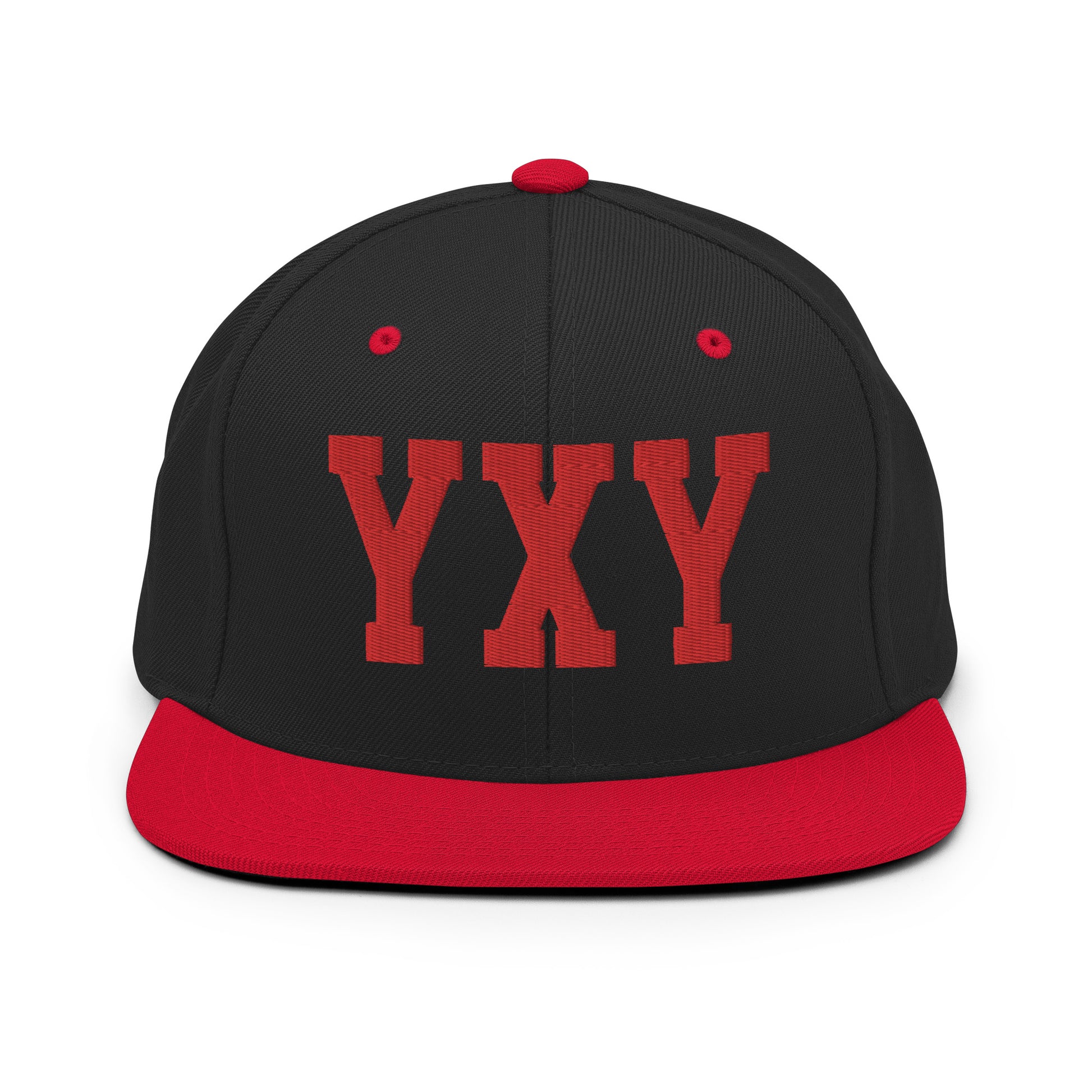 College-Style Classic Snapback Hat • Red • YXY Whitehorse • YHM Designs - Image 11