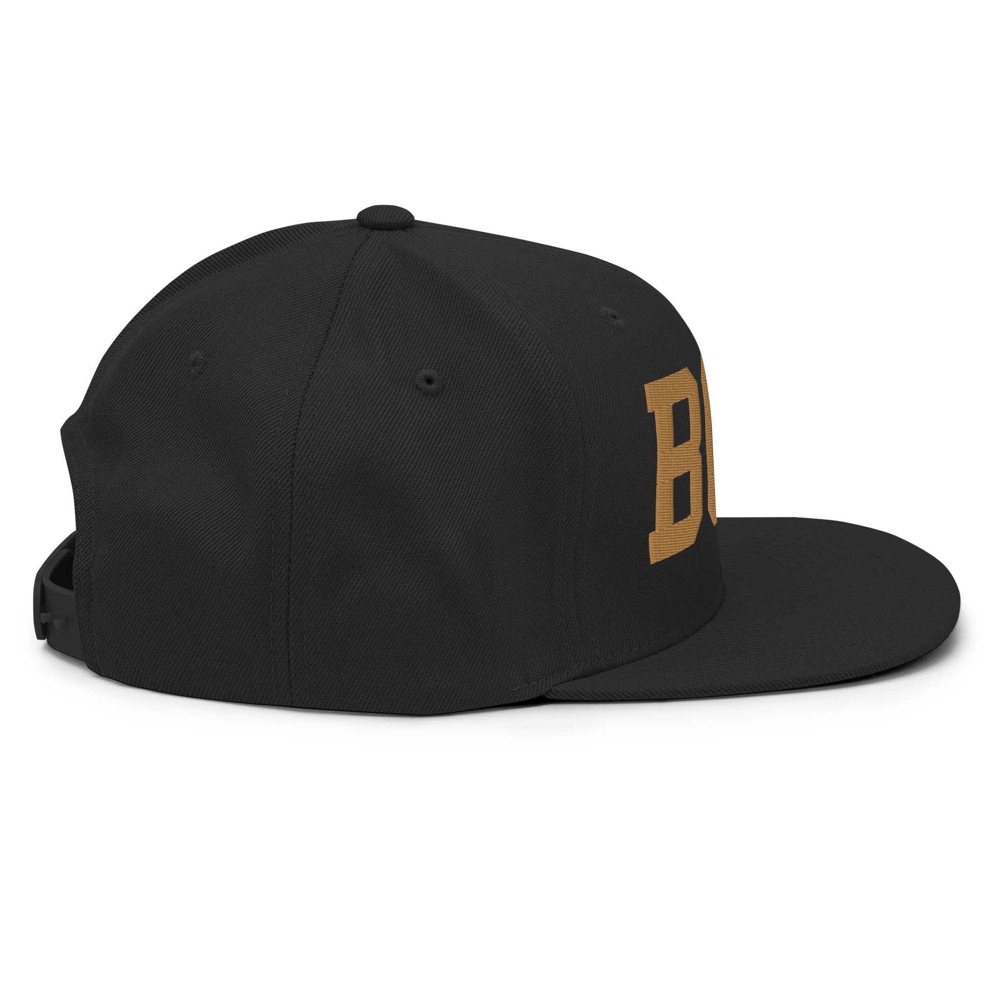 College-Style Classic Snapback Hat • Old Gold • BCN Barcelona Souvenir • YHM Designs - Image 09