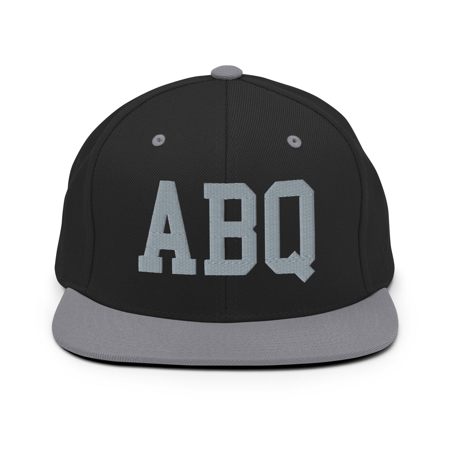 College-Style Classic Snapback Hat • Grey • ABQ Albuquerque Souvenir • YHM Designs - Image 11