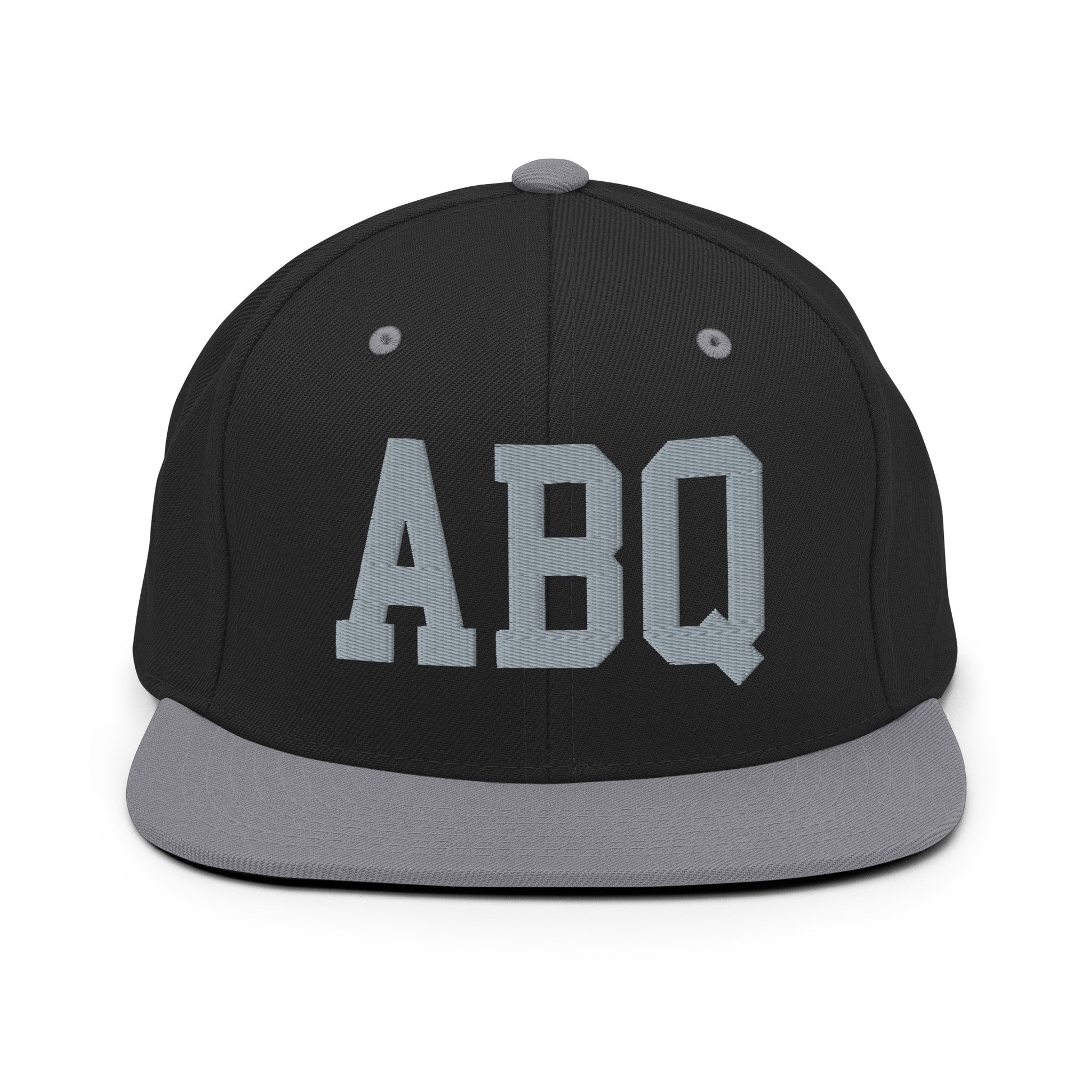 College-Style Classic Snapback Hat • Grey • ABQ Albuquerque Souvenir • YHM Designs - Image 11