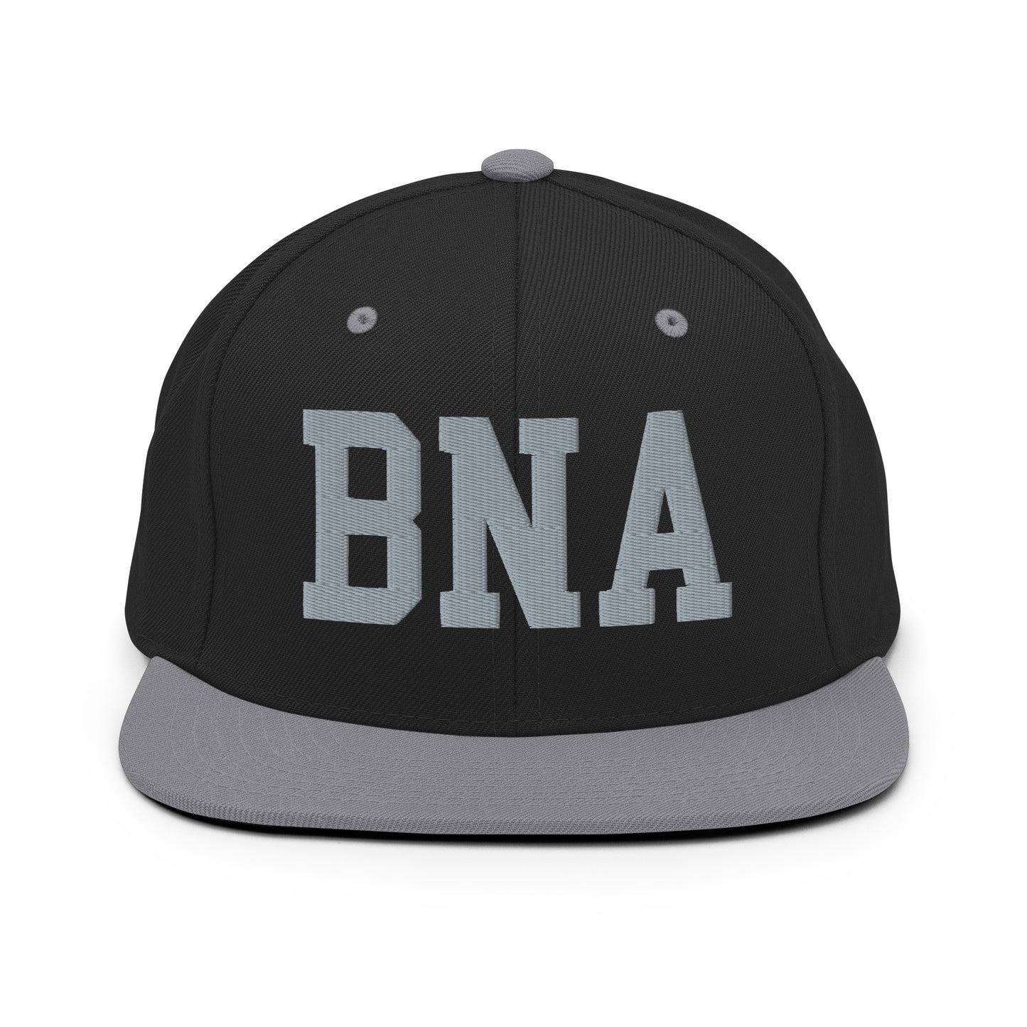 College-Style Classic Snapback Hat • Grey • BNA Nashville Souvenir • YHM Designs - Image 11