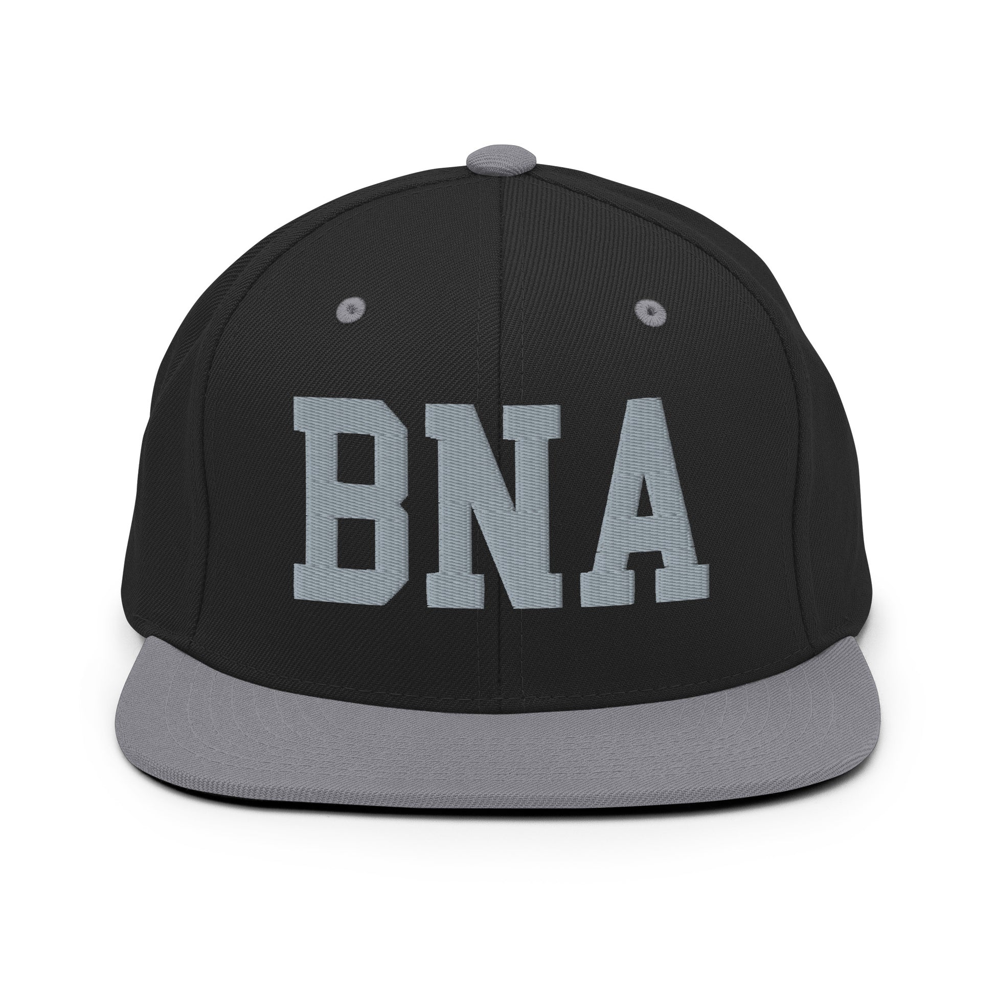 College-Style Classic Snapback Hat • Grey • BNA Nashville Souvenir • YHM Designs - Image 11