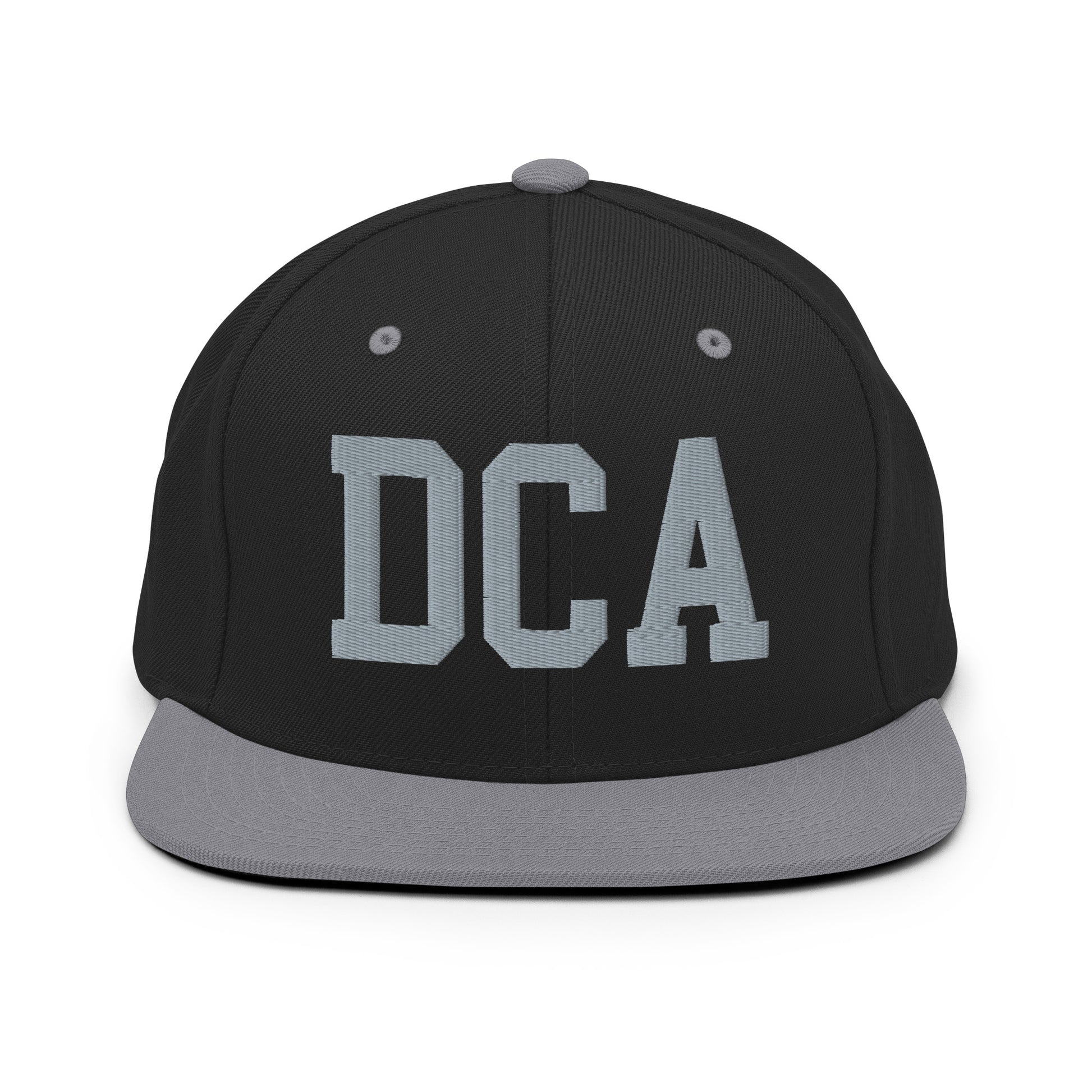 College-Style Classic Snapback Hat • Grey • DCA Washington • YHM Designs - Image 11