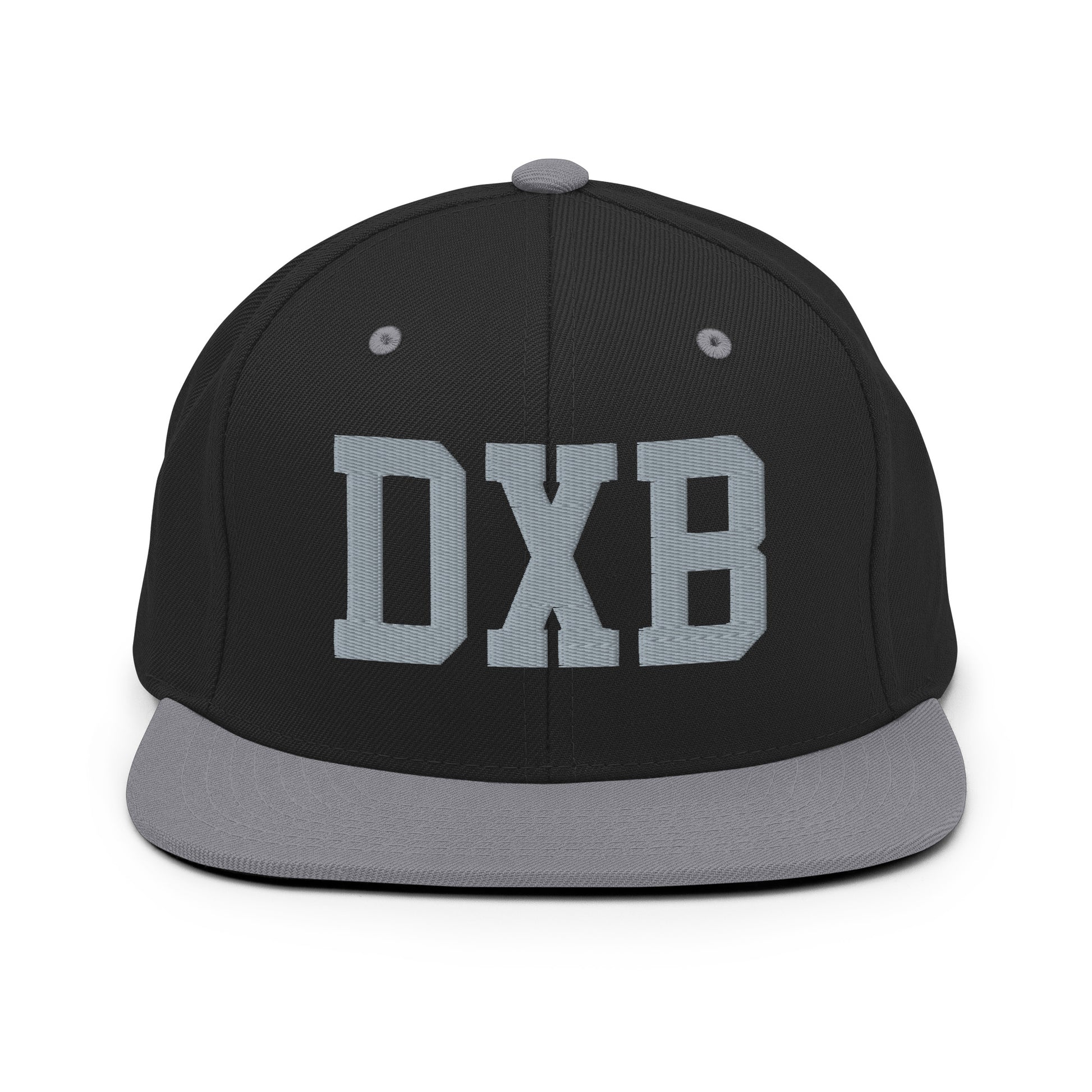 College-Style Classic Snapback Hat • Grey • DXB Dubai • YHM Designs - Image 11