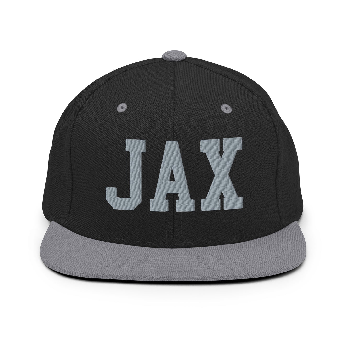 College-Style Classic Snapback Hat • Grey • JAX Jacksonville Souvenir • YHM Designs - Image 11