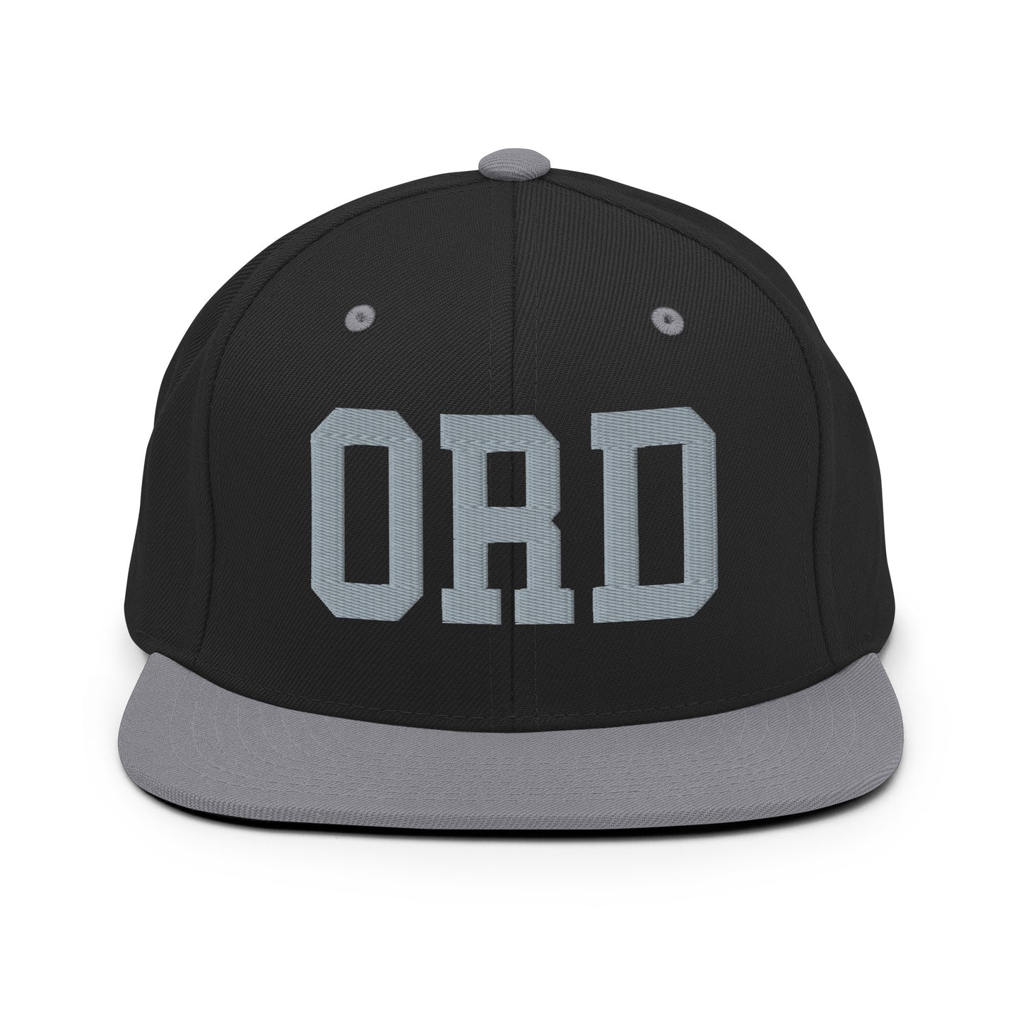 College-Style Classic Snapback Hat • Grey • ORD Chicago Souvenir • YHM Designs - Image 11