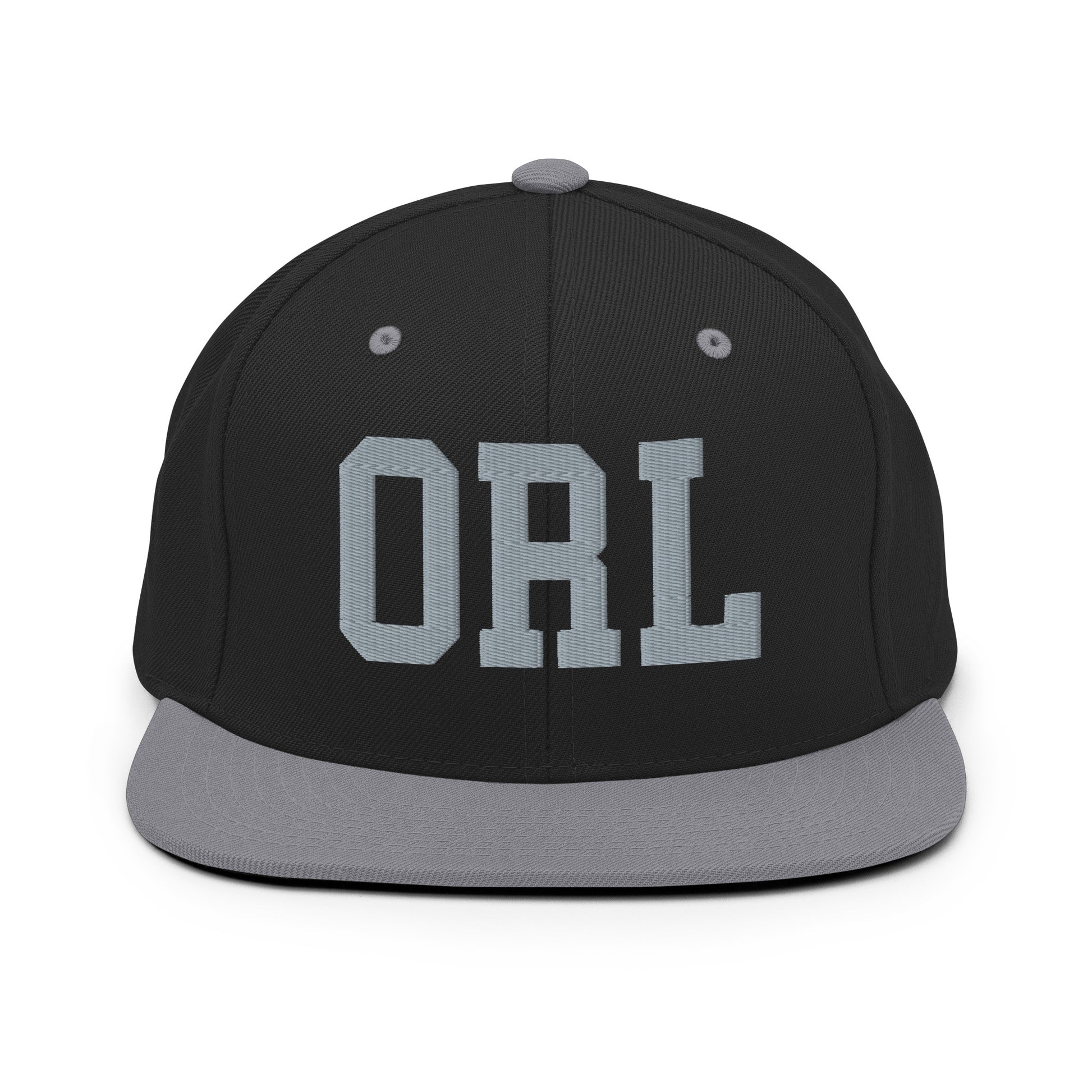 College-Style Classic Snapback Hat • Grey • ORL Orlando Souvenir • YHM Designs - Image 11