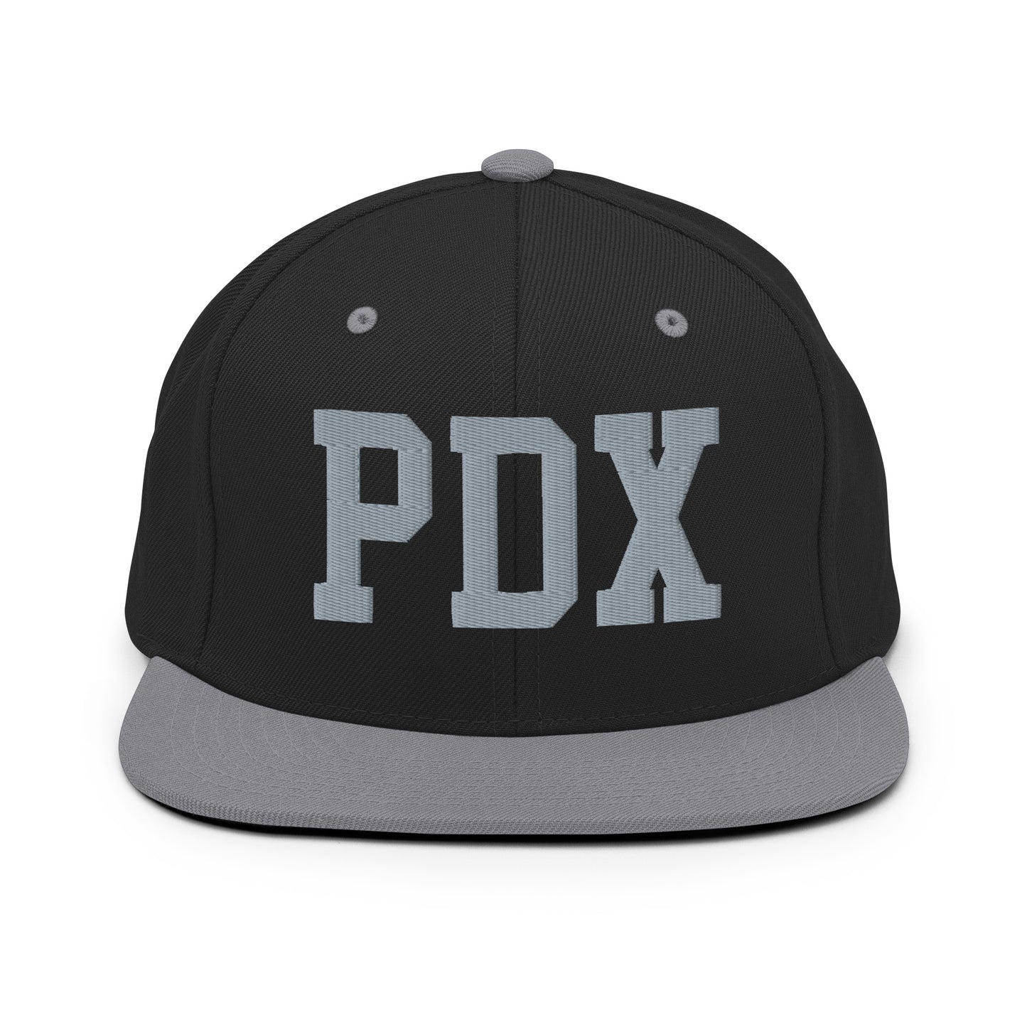 College-Style Classic Snapback Hat • Grey • PDX Portland • YHM Designs - Image 11