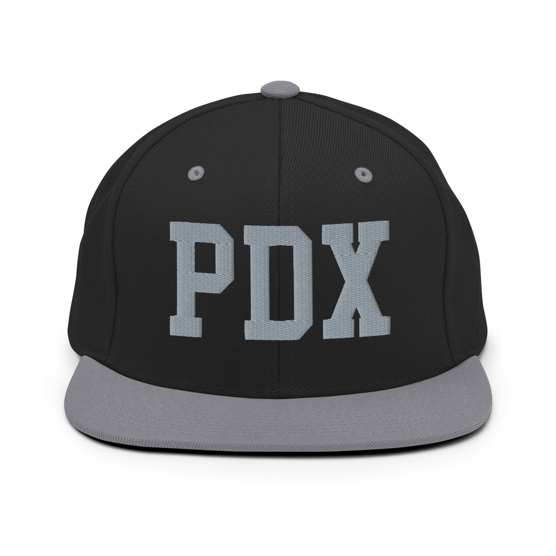 College-Style Classic Snapback Hat • Grey • PDX Portland • YHM Designs - Image 11