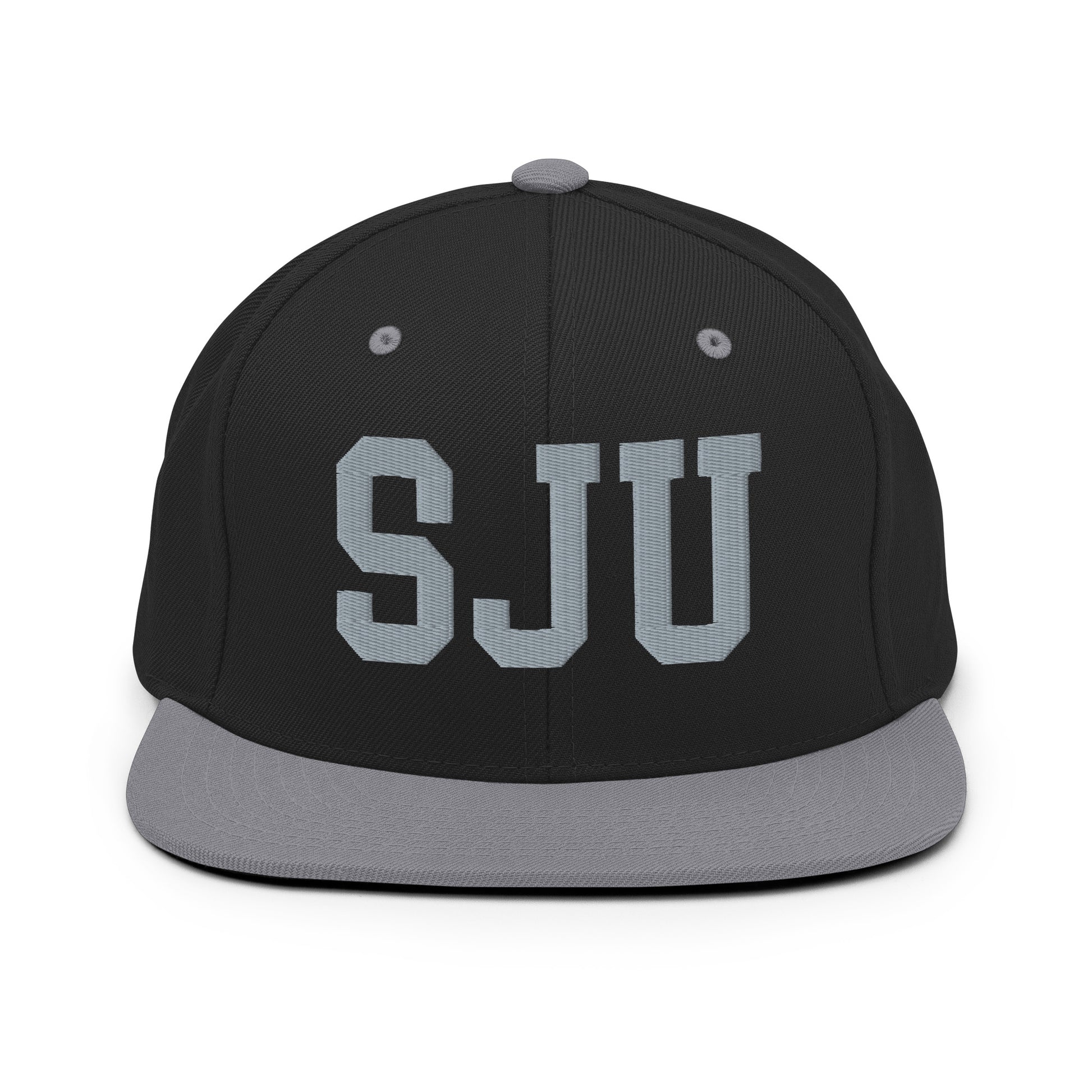 College-Style Classic Snapback Hat • Grey • SJU San Juan Souvenir • YHM Designs - Image 11