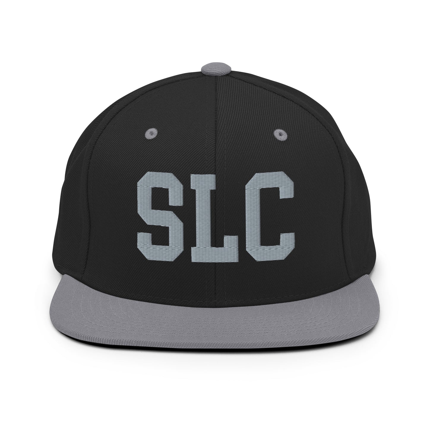 College-Style Classic Snapback Hat • Grey • SLC Salt Lake City Souvenir • YHM Designs - Image 11