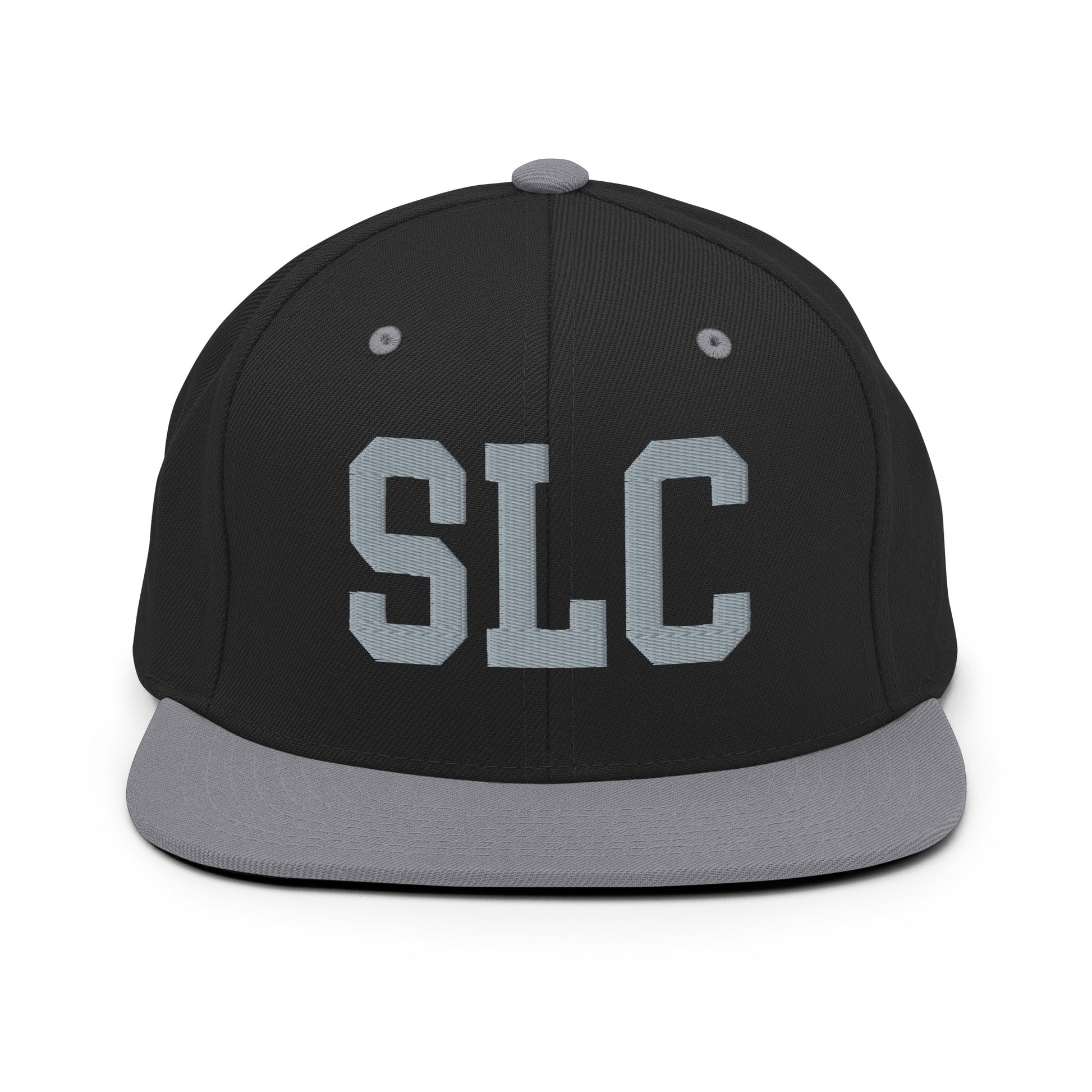 College-Style Classic Snapback Hat • Grey • SLC Salt Lake City Souvenir • YHM Designs - Image 11