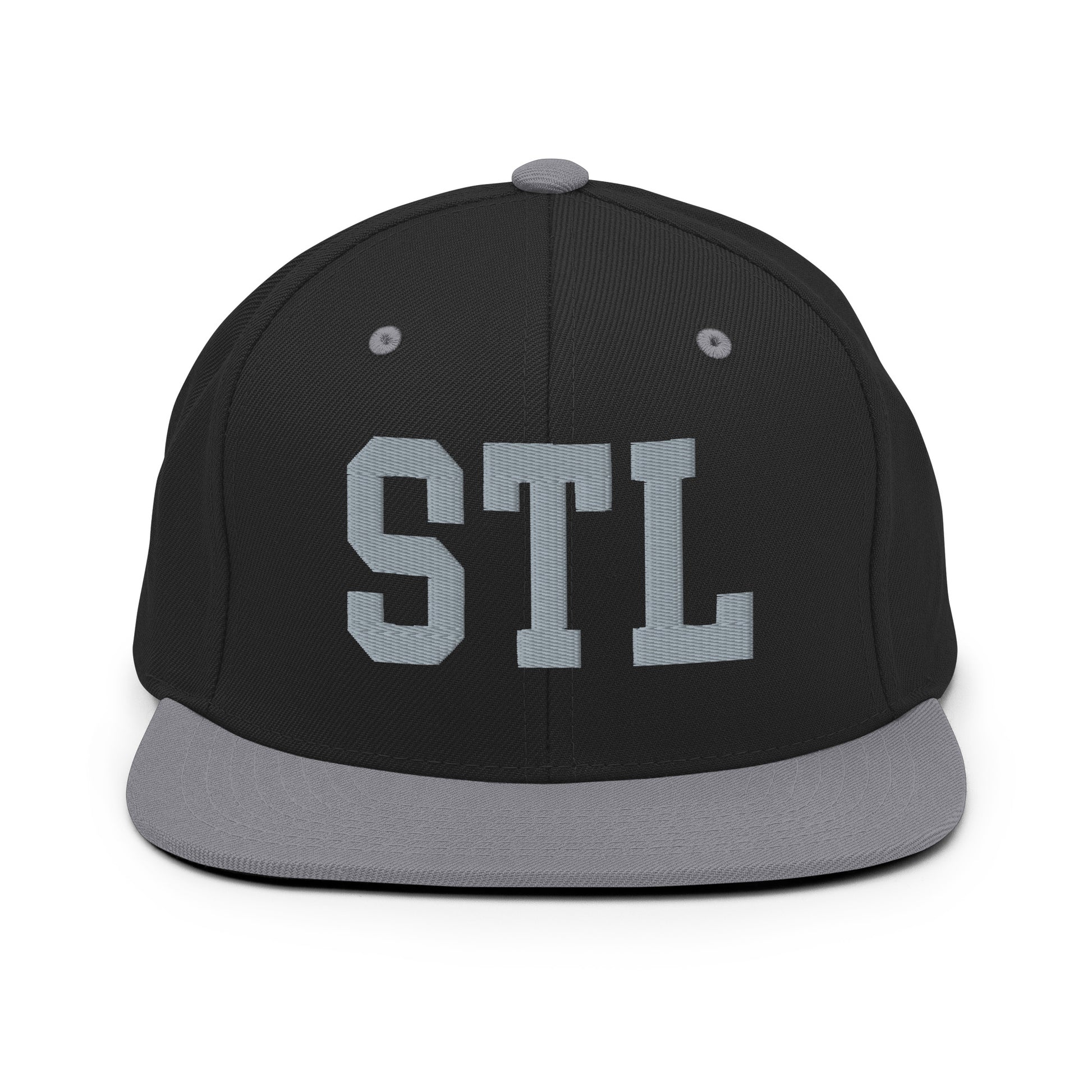 College-Style Classic Snapback Hat • Grey • STL St. Louis • YHM Designs - Image 11