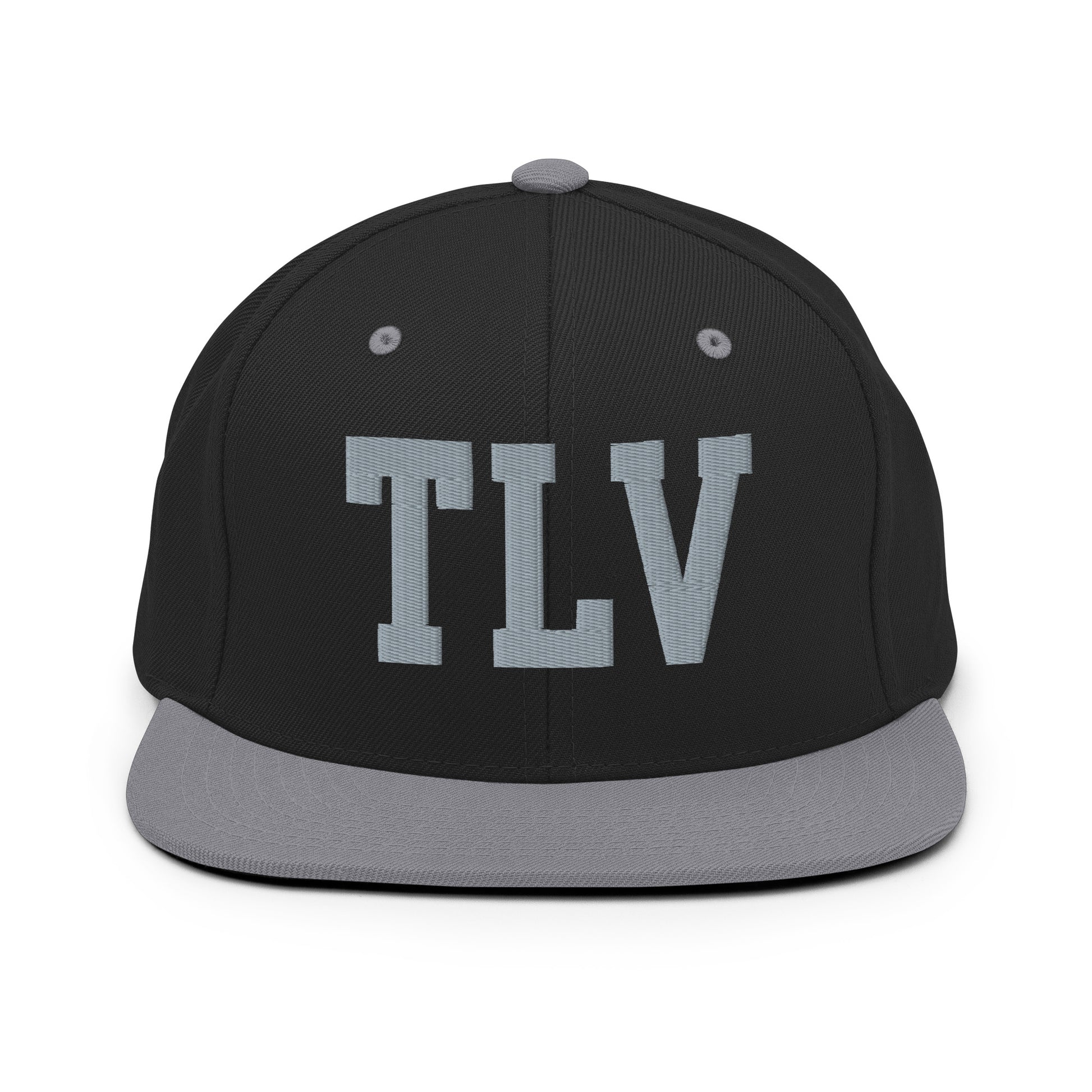 College-Style Classic Snapback Hat • Grey • TLV Tel Aviv • YHM Designs - Image 11
