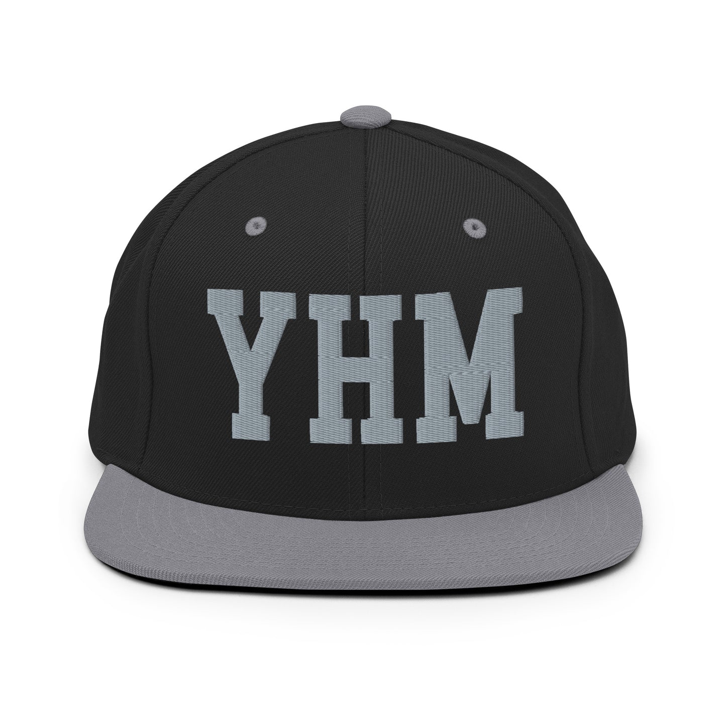 College-Style Classic Snapback Hat • Grey • YHM Hamilton Souvenir • YHM Designs - Image 11