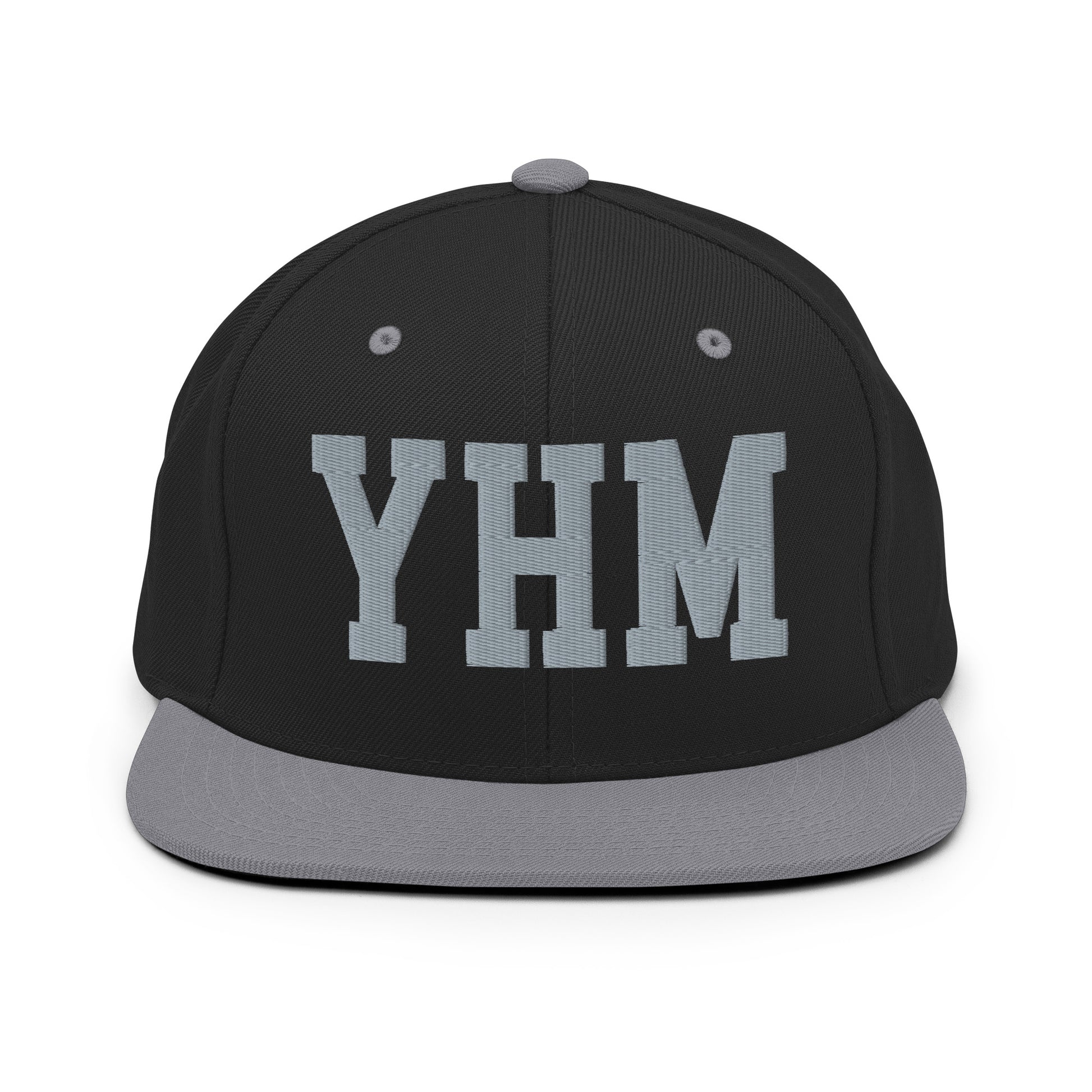 College-Style Classic Snapback Hat • Grey • YHM Hamilton Souvenir • YHM Designs - Image 11