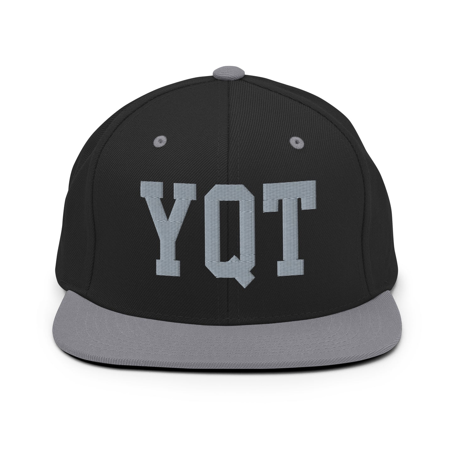 College-Style Classic Snapback Hat • Grey • YQT Thunder Bay Souvenir • YHM Designs - Image 11