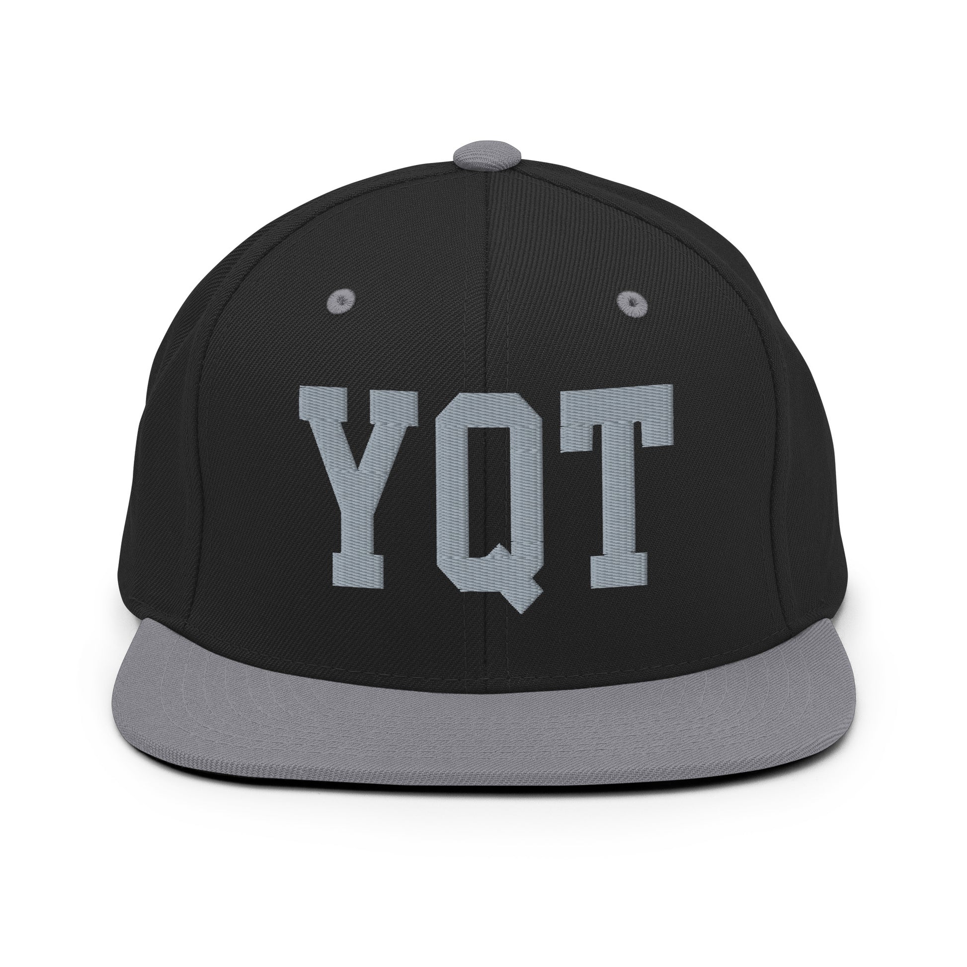 College-Style Classic Snapback Hat • Grey • YQT Thunder Bay Souvenir • YHM Designs - Image 11