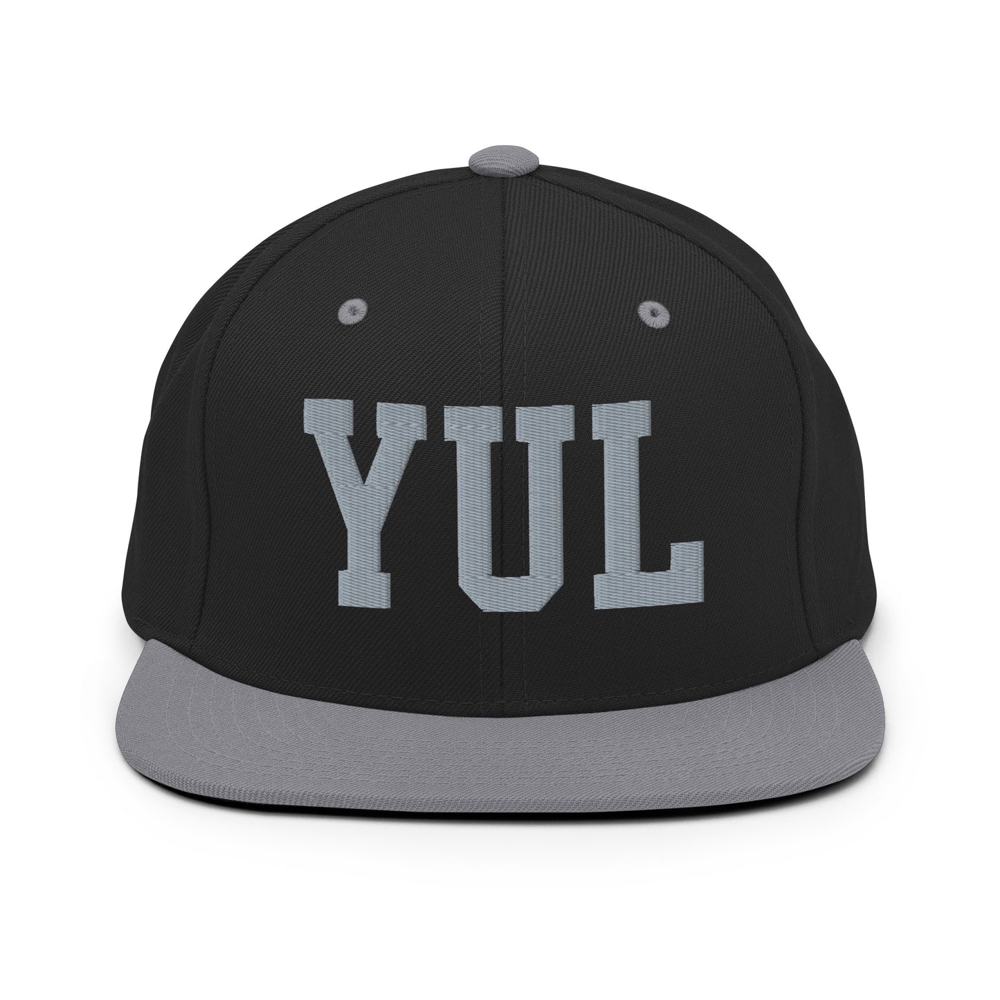 College-Style Classic Snapback Hat • Grey • YUL Montreal Souvenir • YHM Designs - Image 11