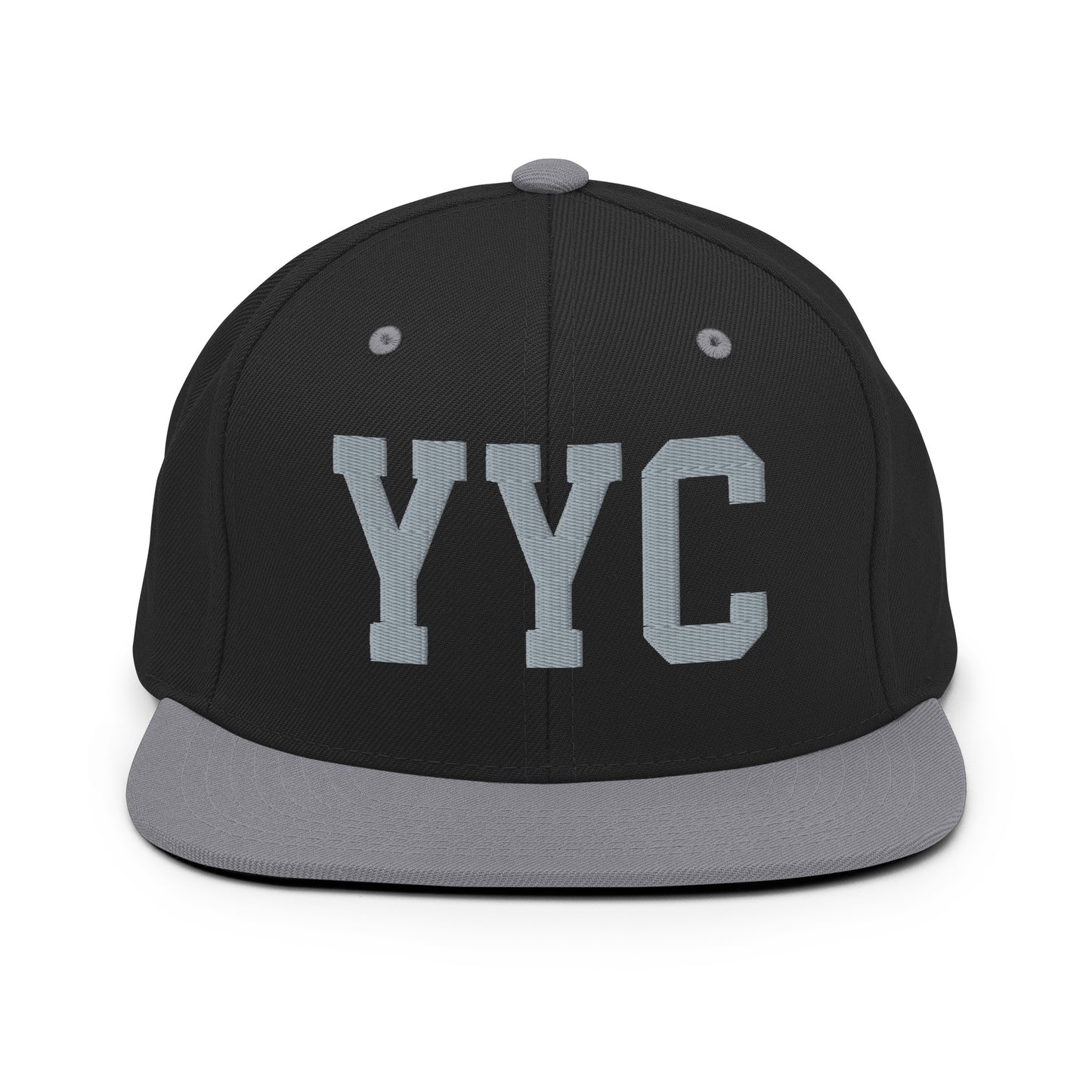 College-Style Classic Snapback Hat • Grey • YYC Calgary • YHM Designs - Image 11