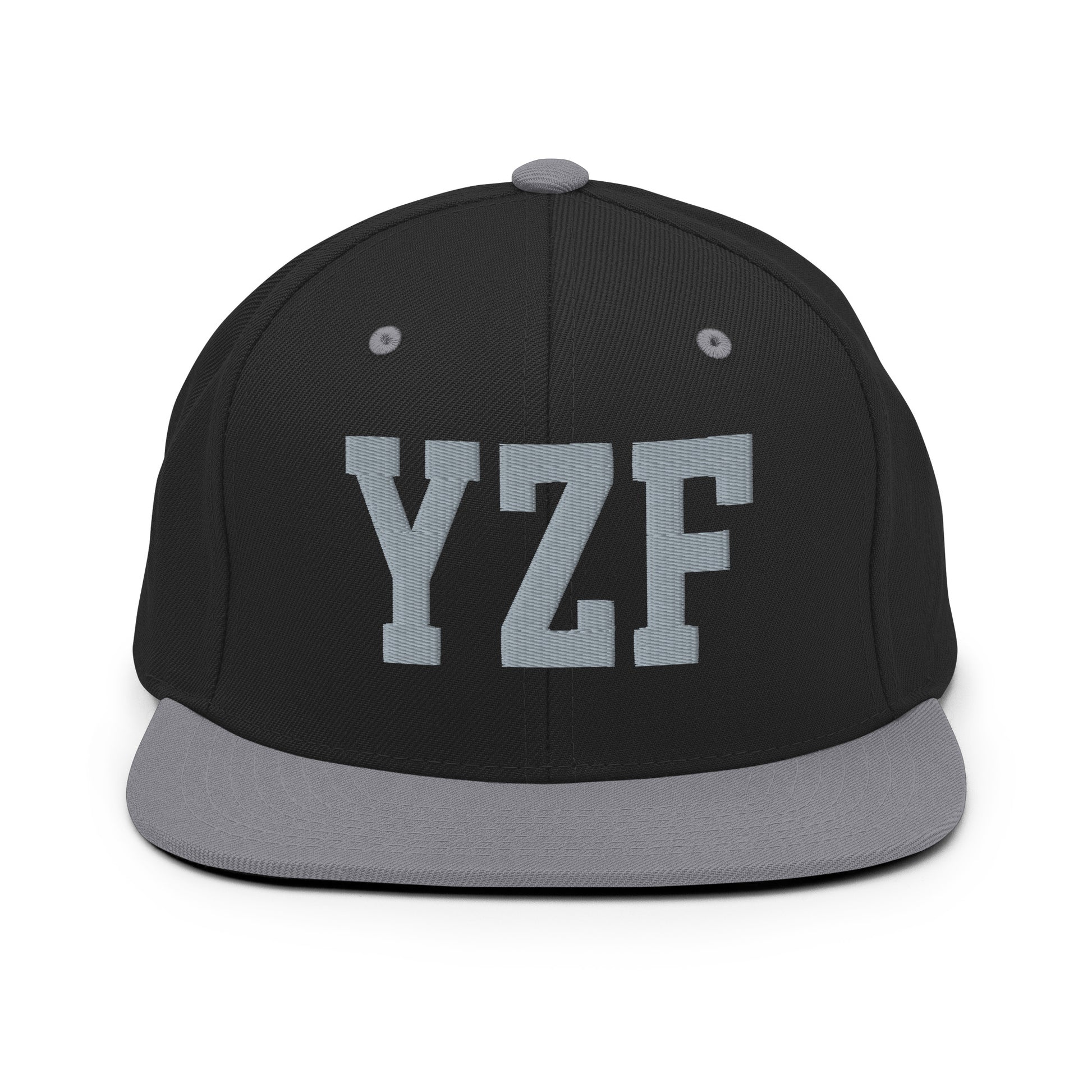 College-Style Classic Snapback Hat • Grey • YZF Yellowknife Souvenir • YHM Designs - Image 11