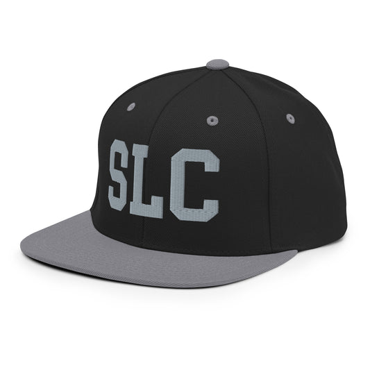 College-Style Classic Snapback Hat • Grey • SLC Salt Lake City • YHM Designs - Image 01