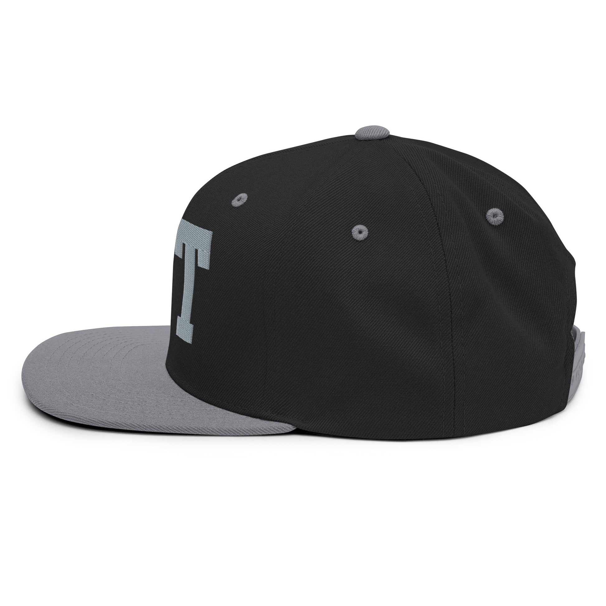 College-Style Classic Snapback Hat • Grey • CLT Charlotte • YHM Designs - Image 13