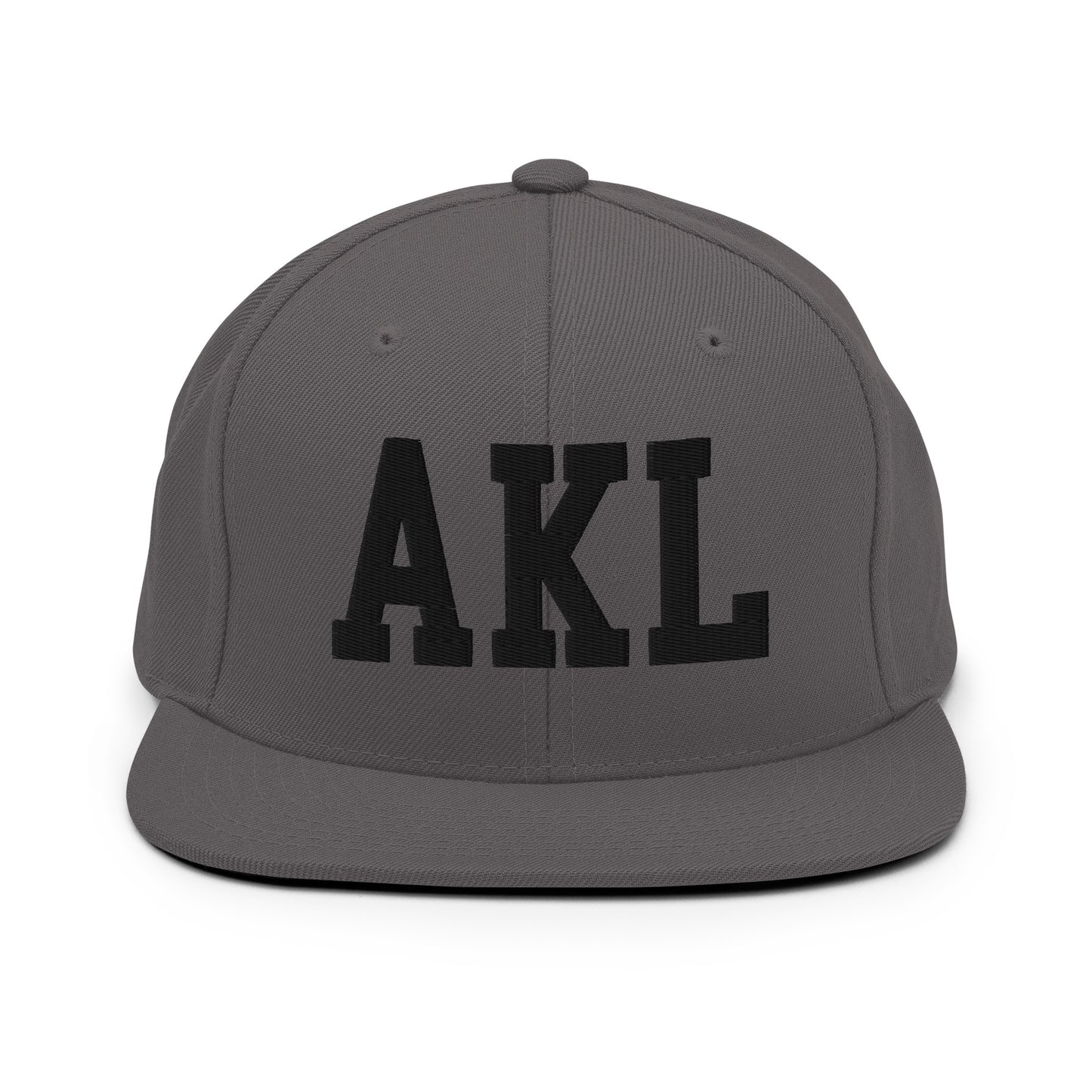College-Style Classic Snapback Hat • Black • AKL Auckland Souvenir • YHM Designs - Image 15
