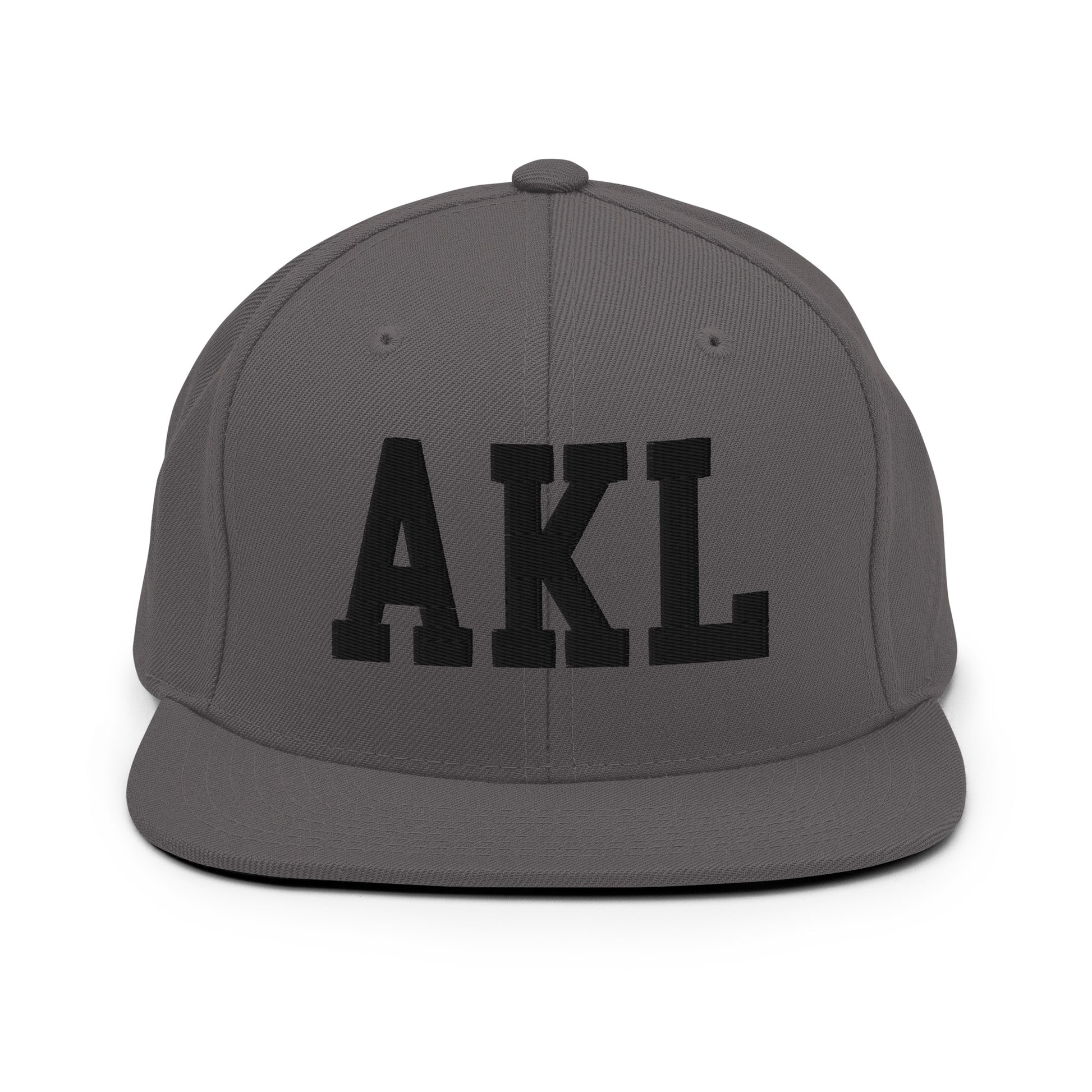 College-Style Classic Snapback Hat • Black • AKL Auckland Souvenir • YHM Designs - Image 15