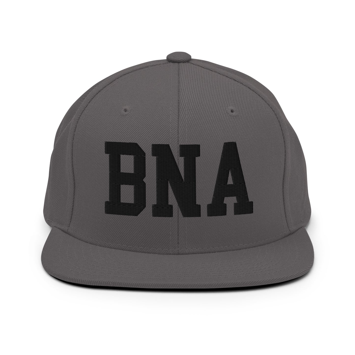 College-Style Classic Snapback Hat • Black • BNA Nashville Souvenir • YHM Designs - Image 15
