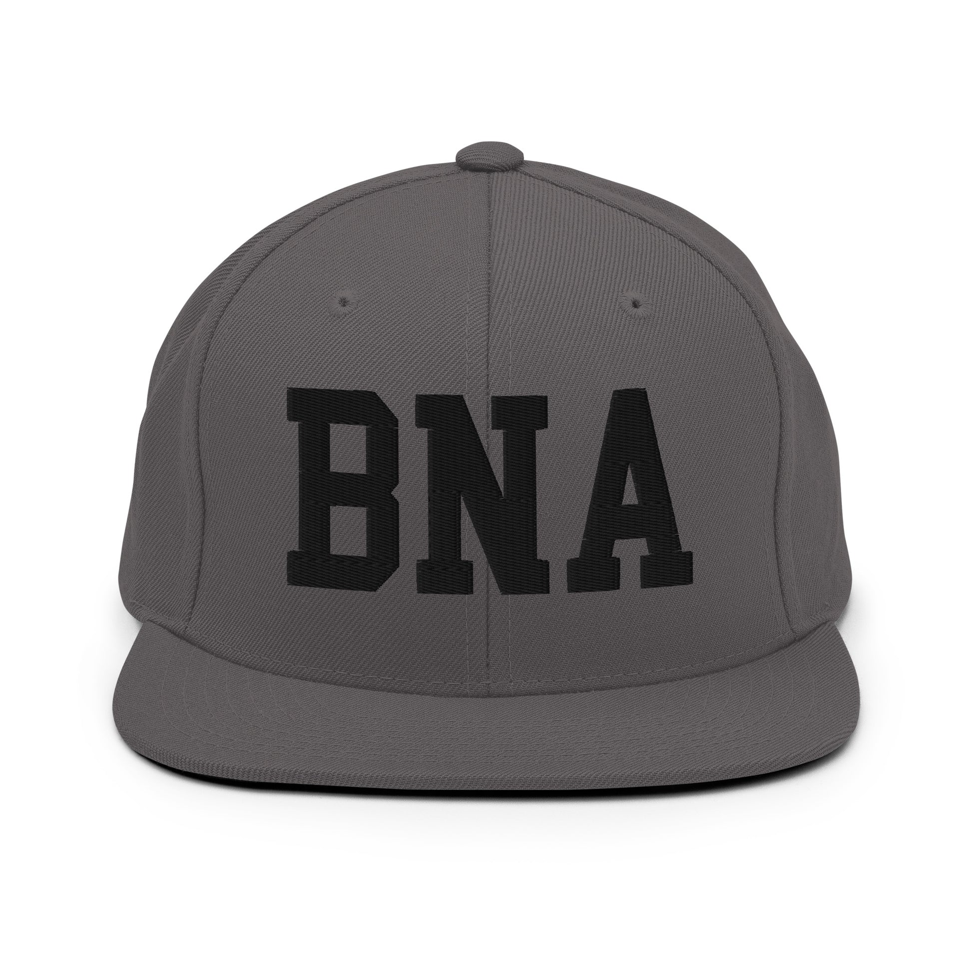 College-Style Classic Snapback Hat • Black • BNA Nashville Souvenir • YHM Designs - Image 15