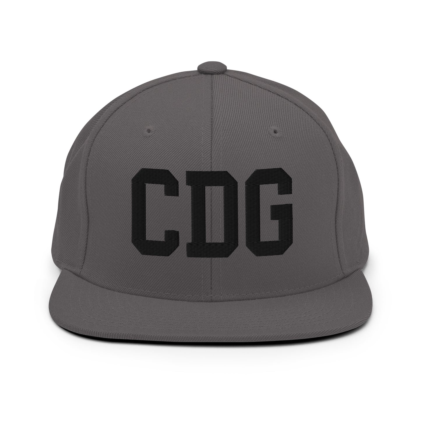 College-Style Classic Snapback Hat • Black • CDG Paris • YHM Designs - Image 15