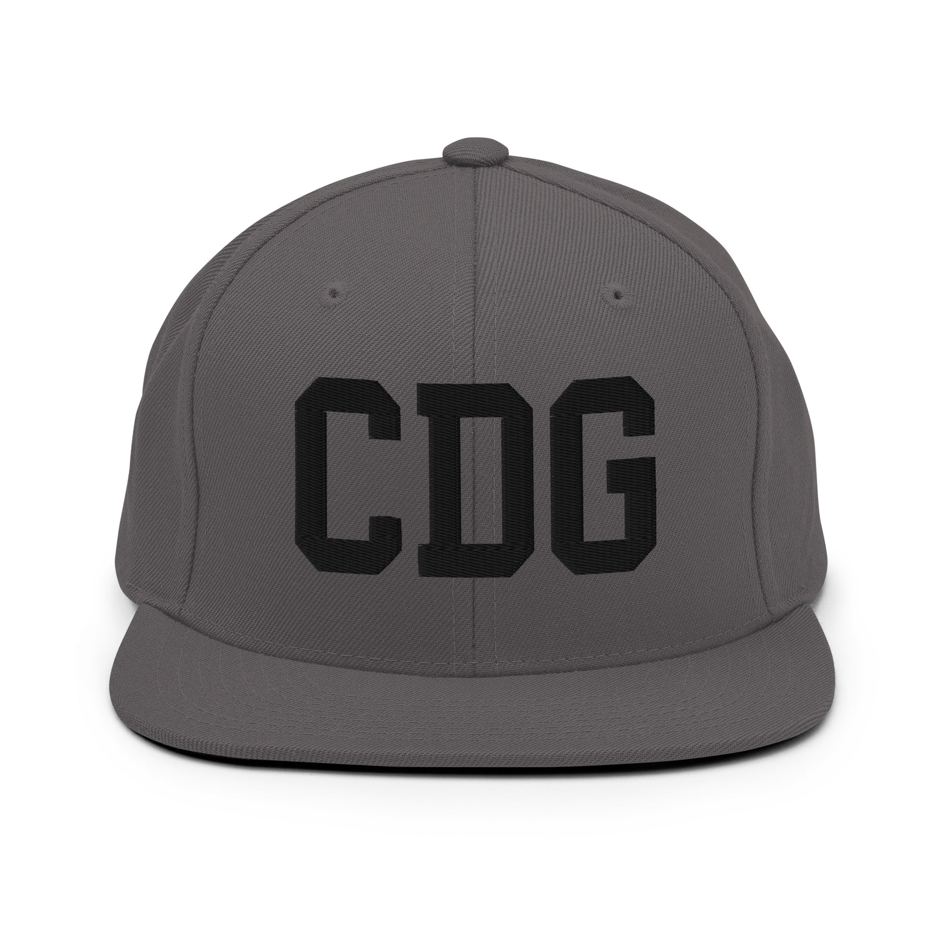 College-Style Classic Snapback Hat • Black • CDG Paris • YHM Designs - Image 15