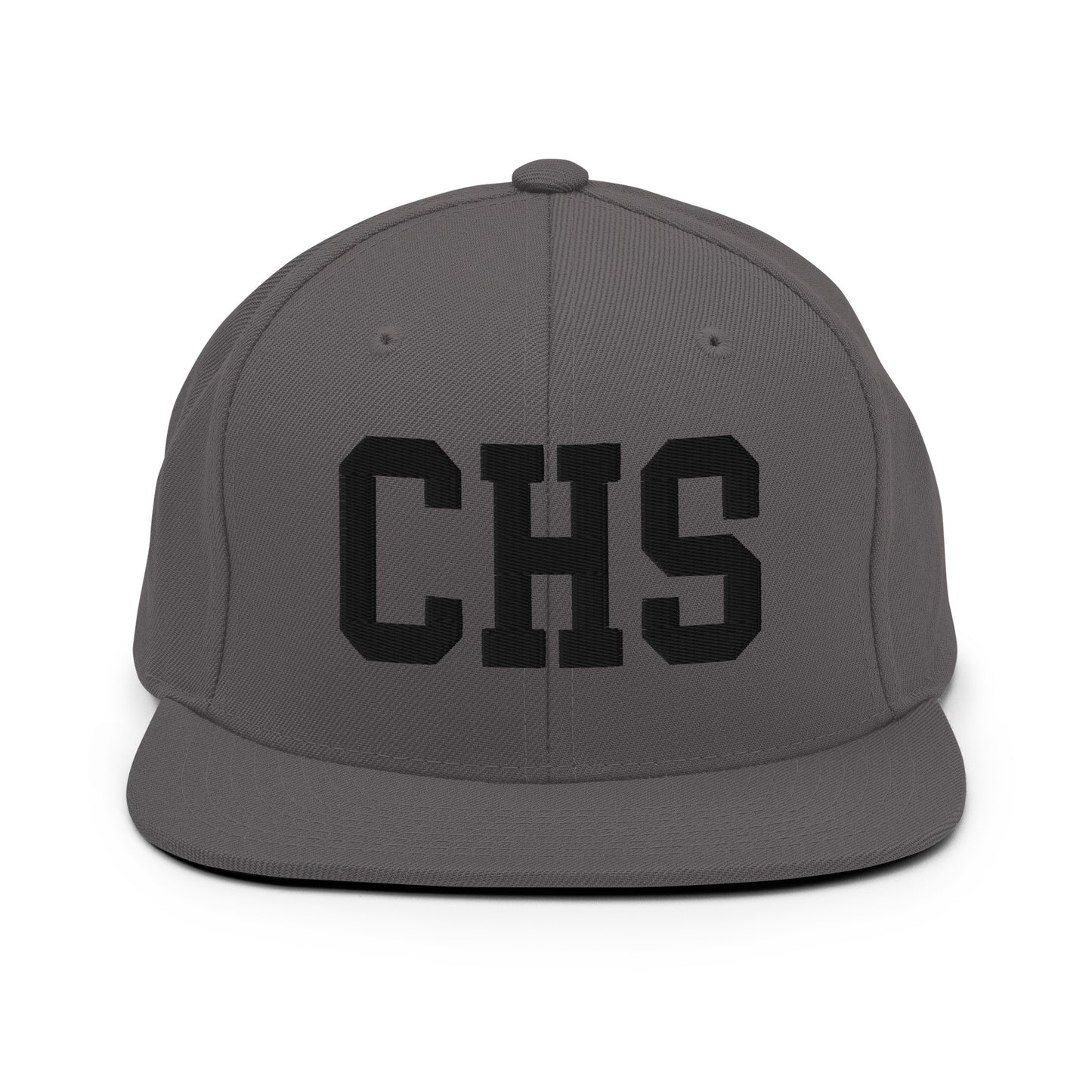 College-Style Classic Snapback Hat • Black • CHS Charleston Souvenir • YHM Designs - Image 15