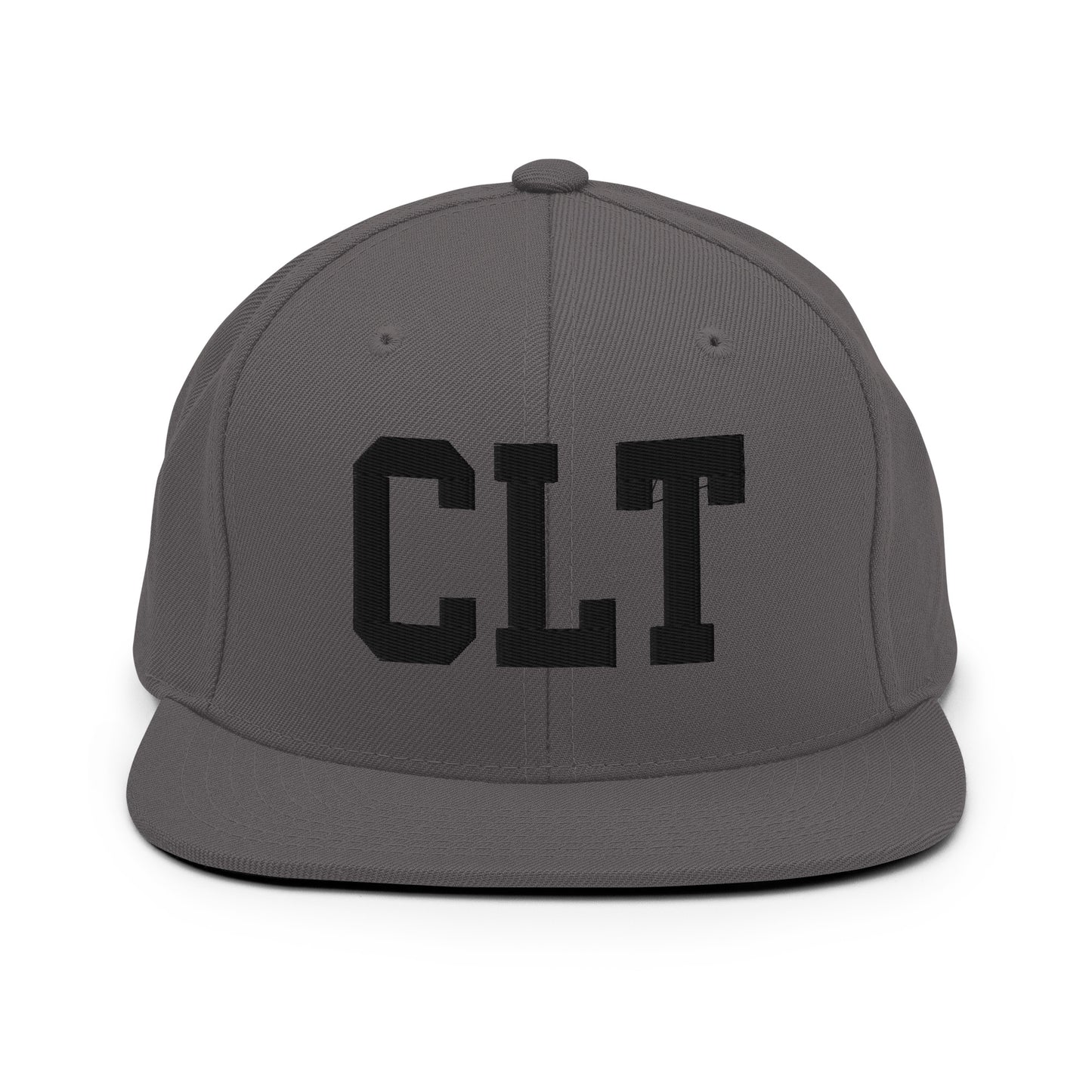 College-Style Classic Snapback Hat • Black • CLT Charlotte • YHM Designs - Image 15