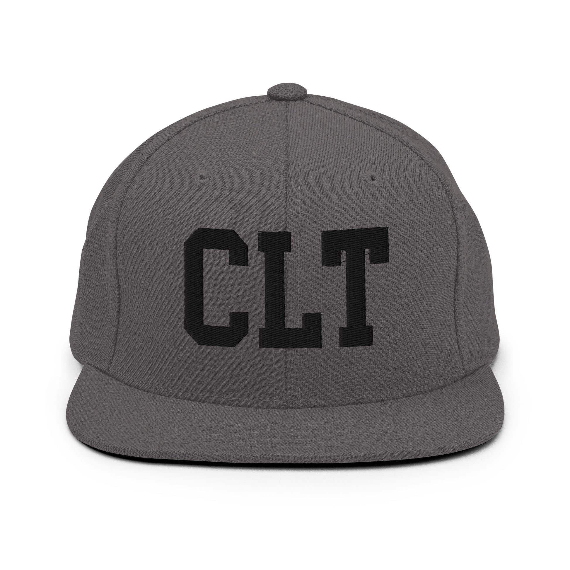 College-Style Classic Snapback Hat • Black • CLT Charlotte • YHM Designs - Image 15