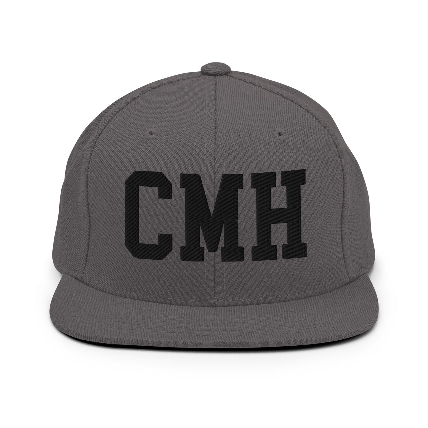 College-Style Classic Snapback Hat • Black • CMH Columbus Souvenir • YHM Designs - Image 15
