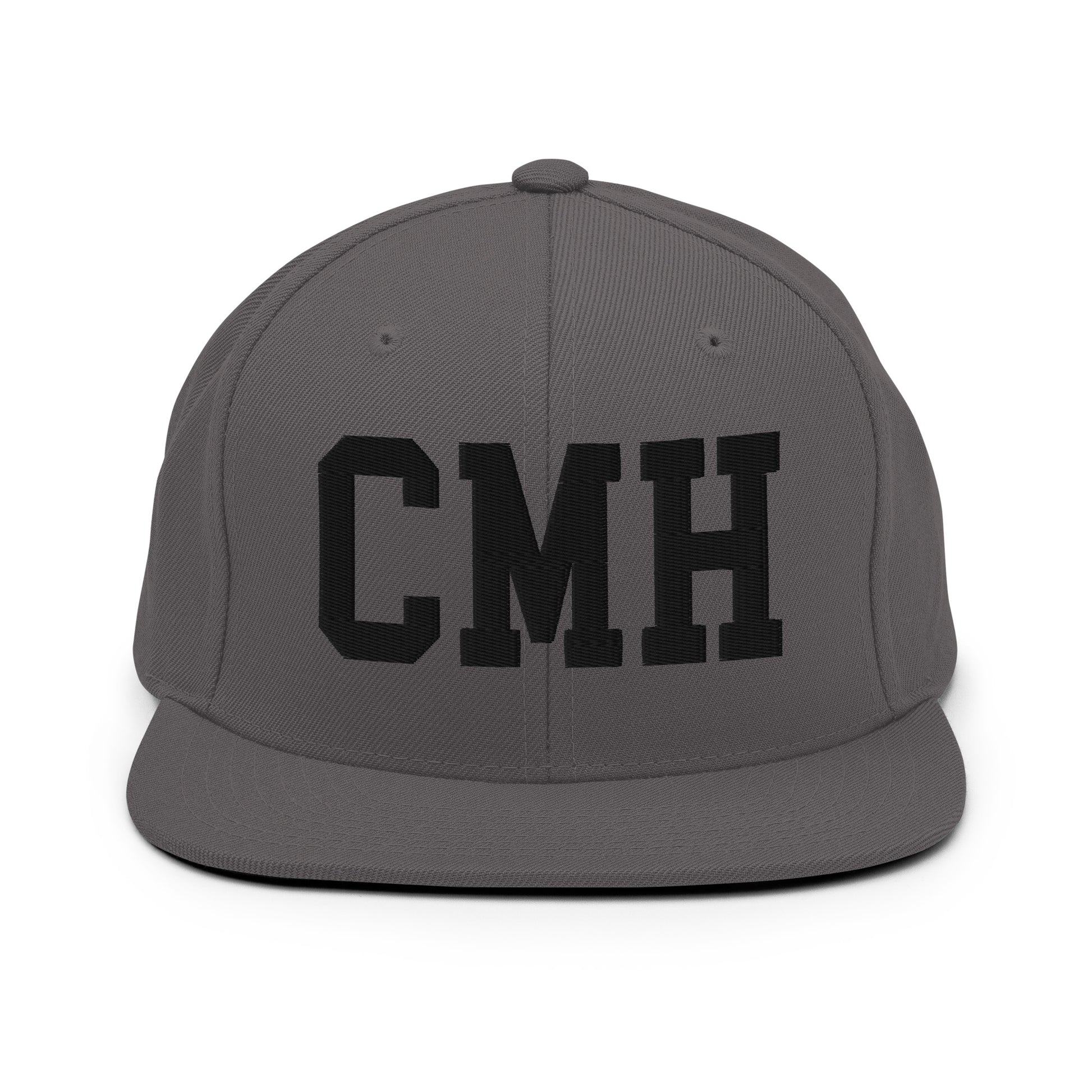 College-Style Classic Snapback Hat • Black • CMH Columbus Souvenir • YHM Designs - Image 15