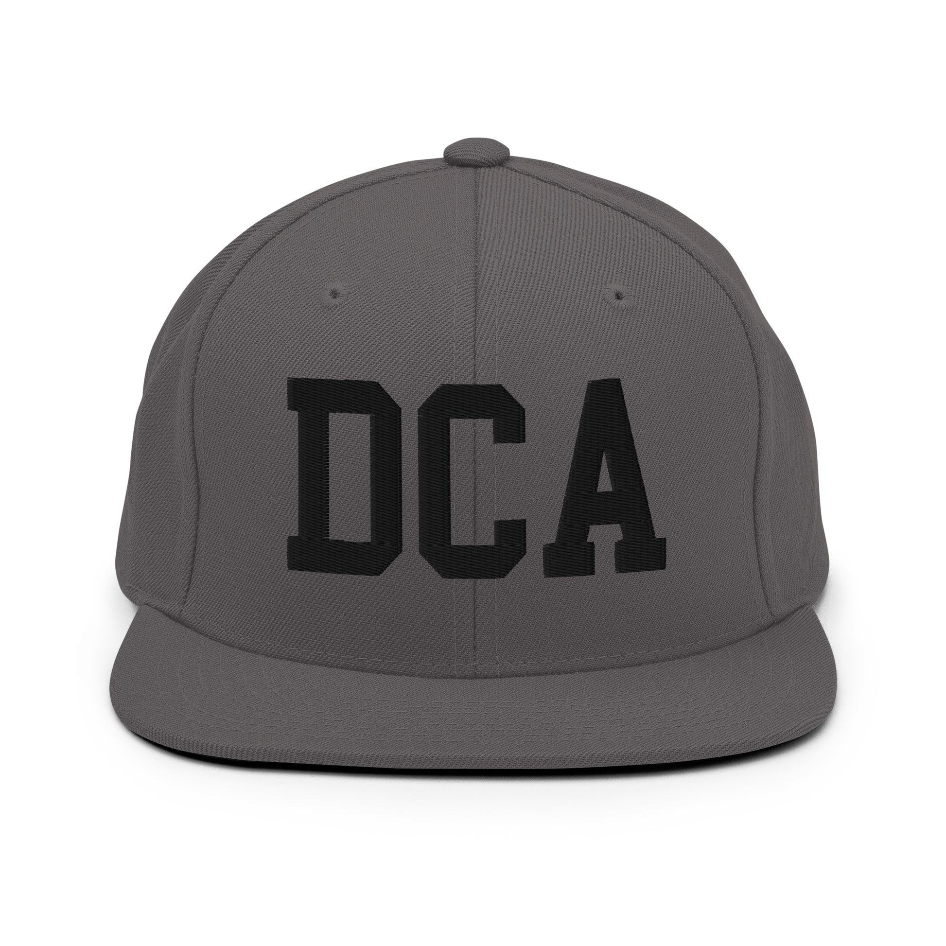 College-Style Classic Snapback Hat • Black • DCA Washington • YHM Designs - Image 15