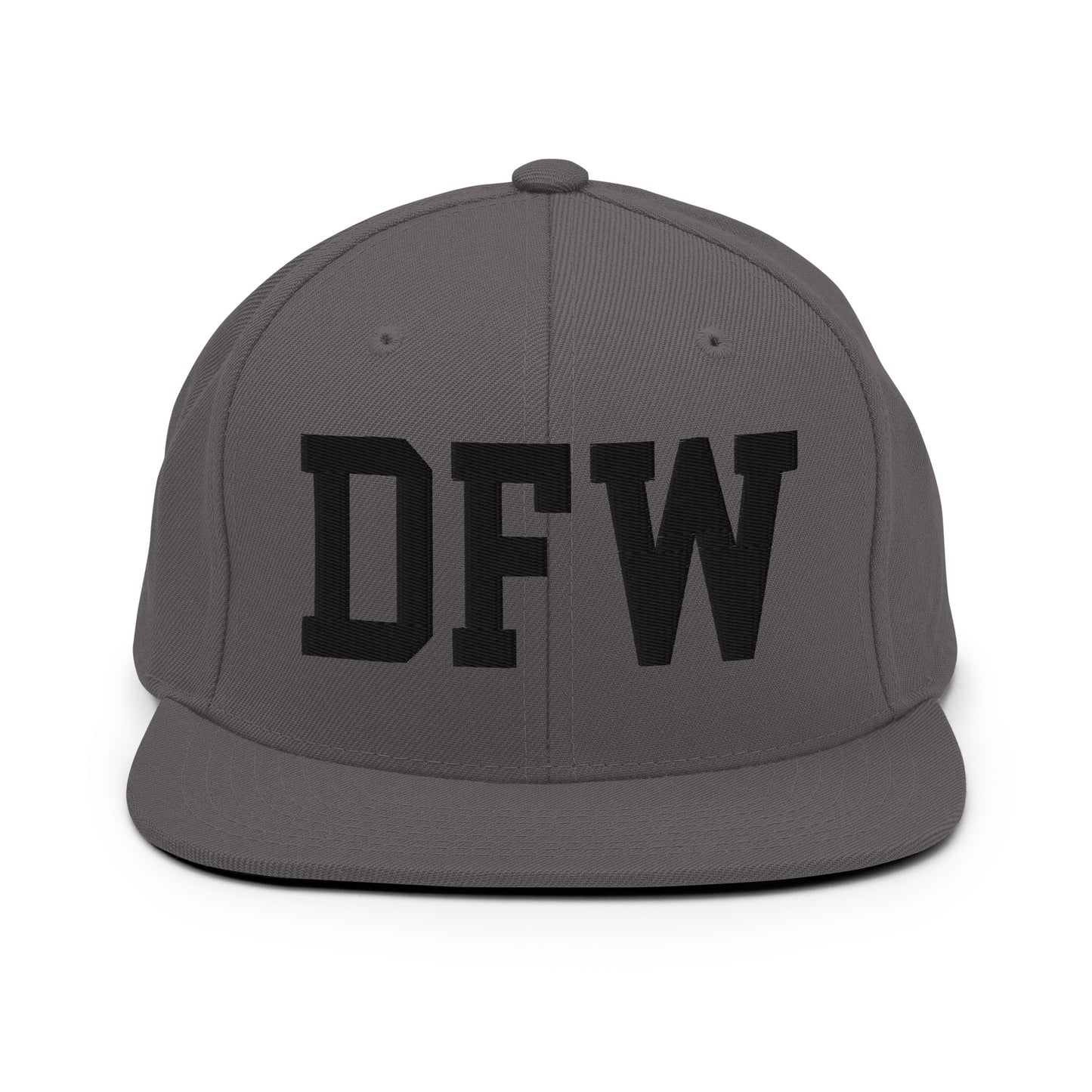 College-Style Classic Snapback Hat • Black • DFW Dallas Souvenir • YHM Designs - Image 15